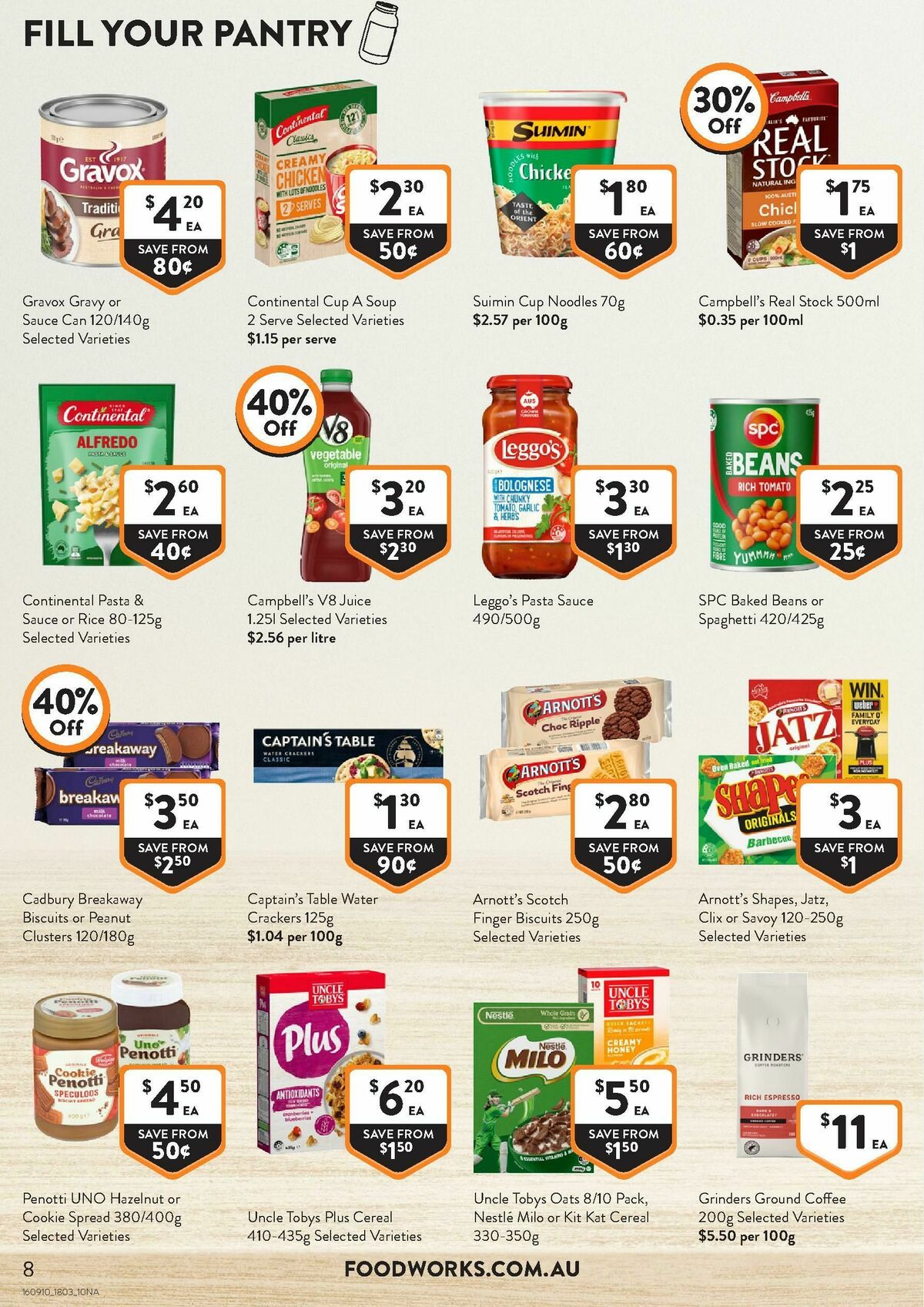 FoodWorks Catalogues from 18 March