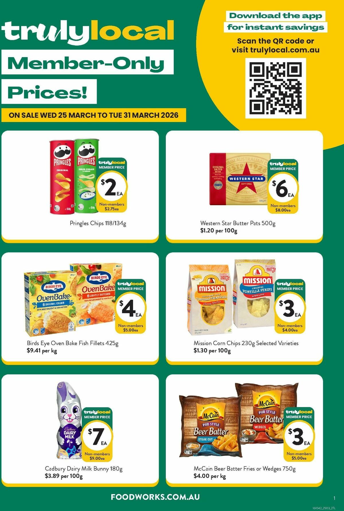 FoodWorks Member Only Prices! Catalogues from 25 March
