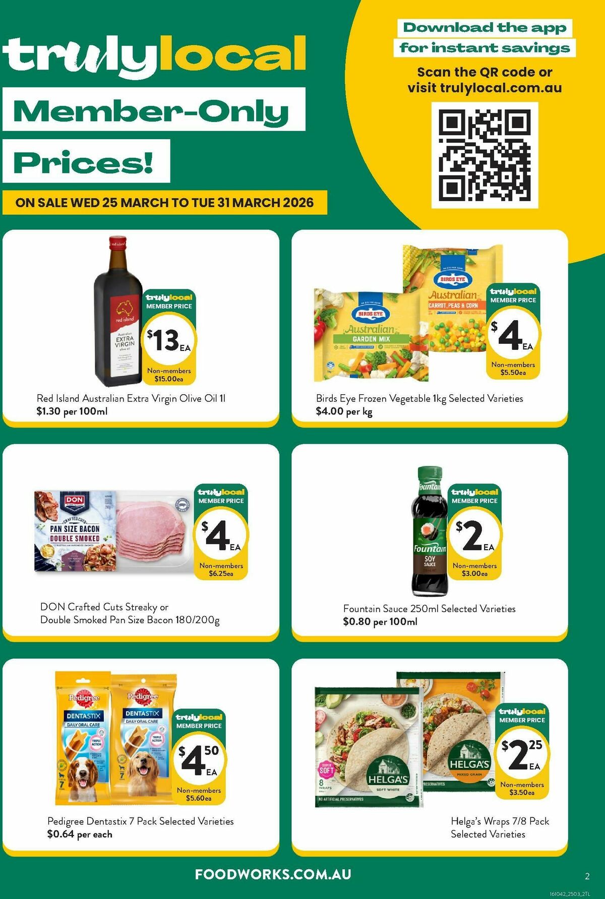 FoodWorks Member Only Prices! Catalogues from 25 March