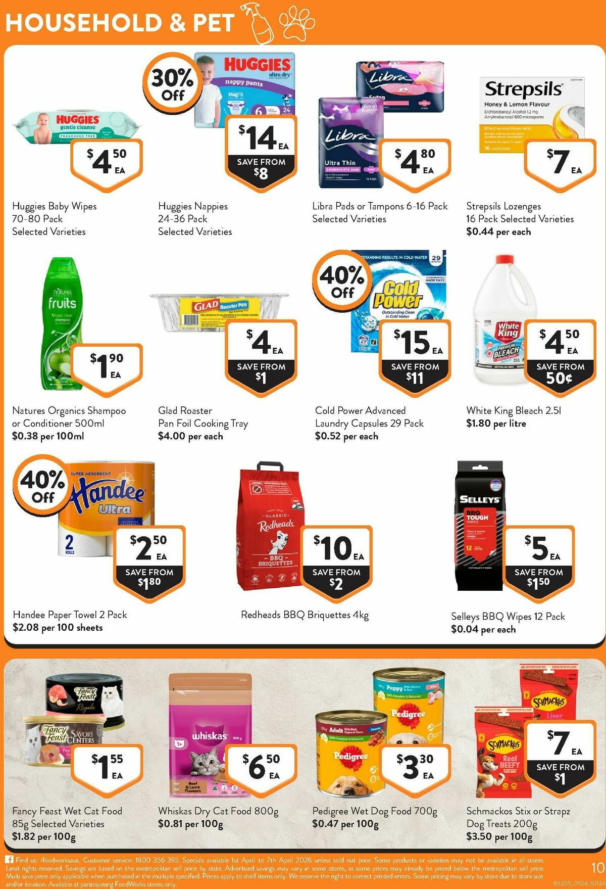 FoodWorks Catalogues from 1 April