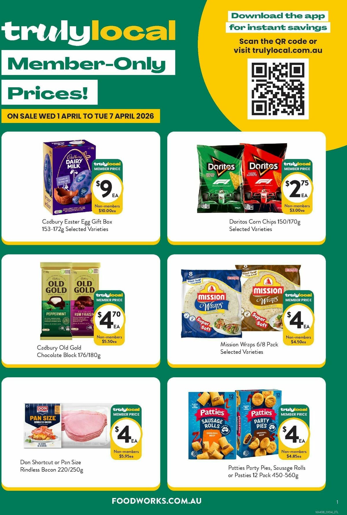 FoodWorks Member Only Prices! Catalogues from 1 April