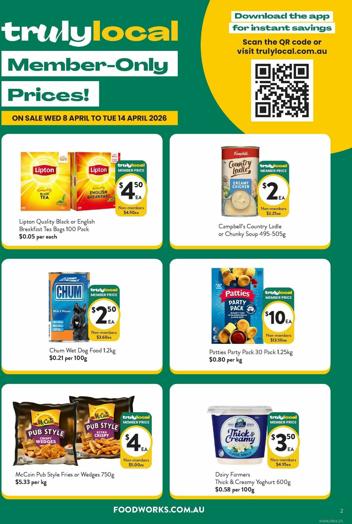 FoodWorks Member Only Prices! Catalogues from 8 April