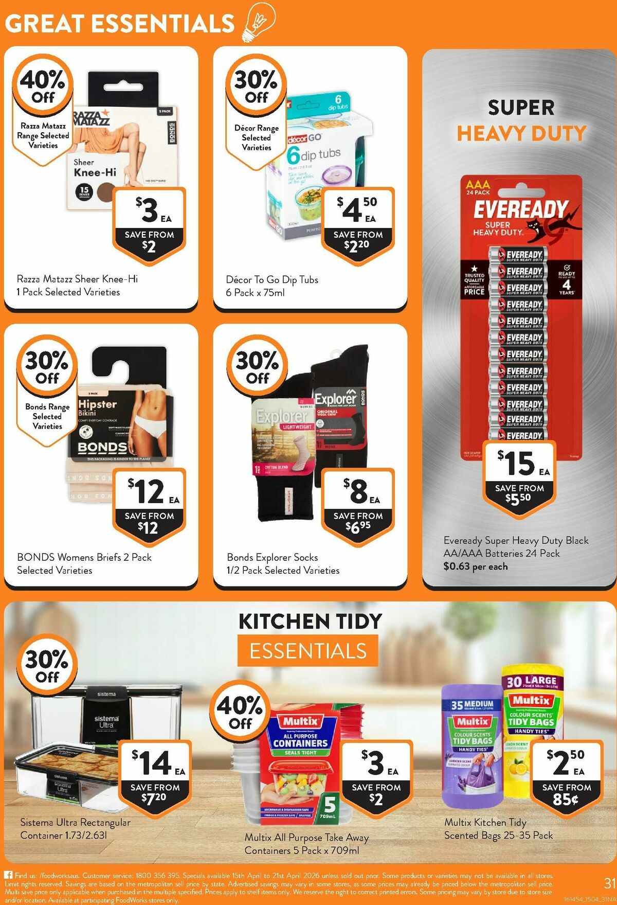 FoodWorks Supermarket Catalogues from 15 April