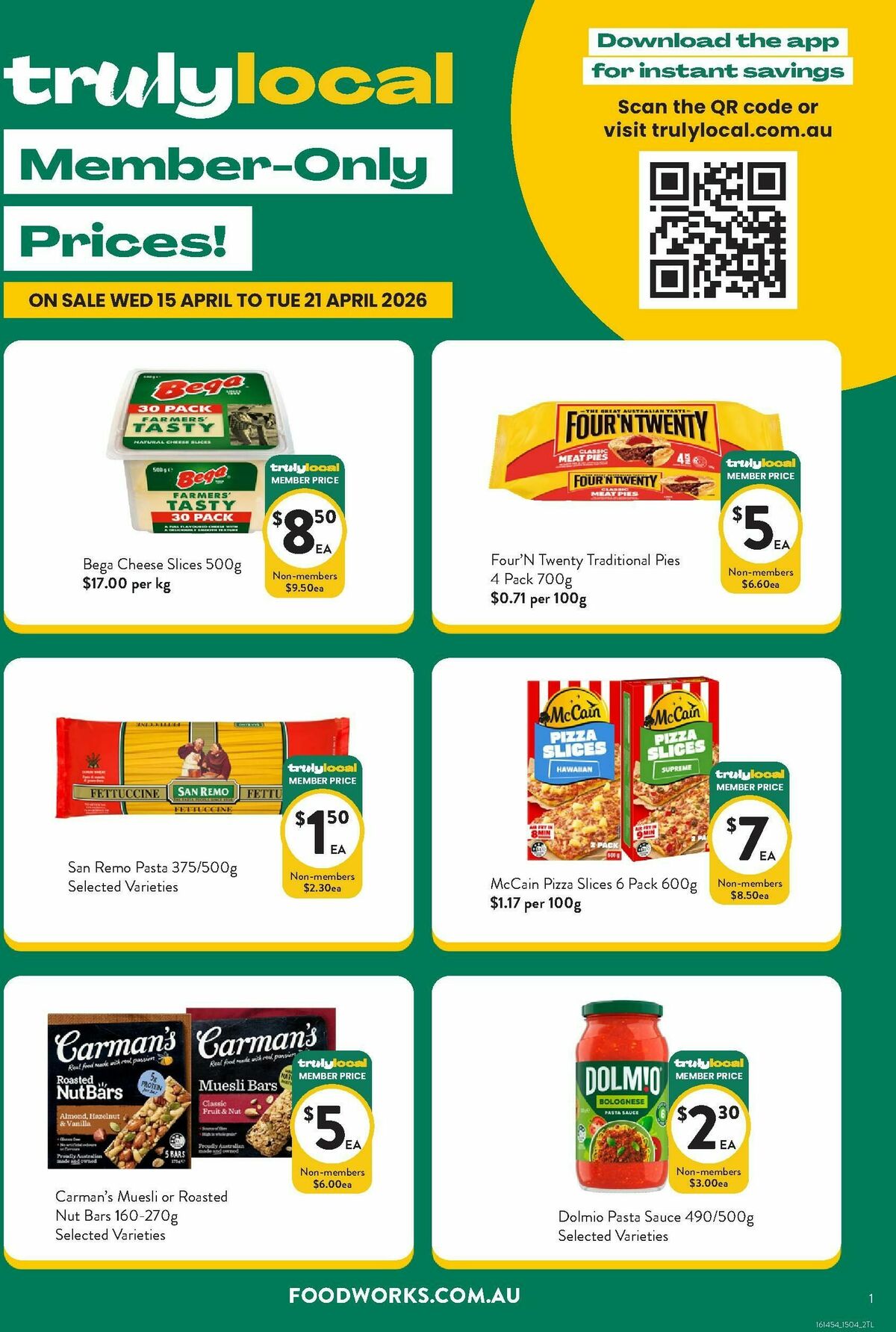 FoodWorks Member Only Prices! Catalogues from 15 April