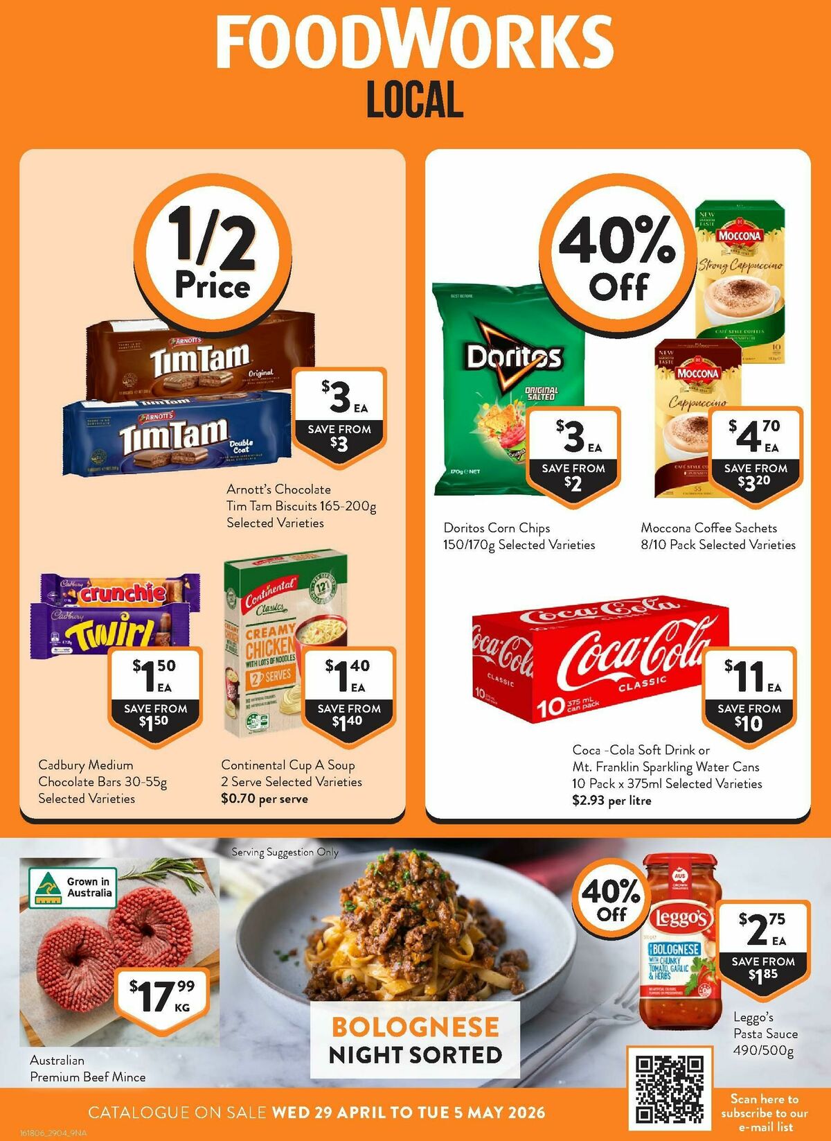 FoodWorks Catalogues from 29 April