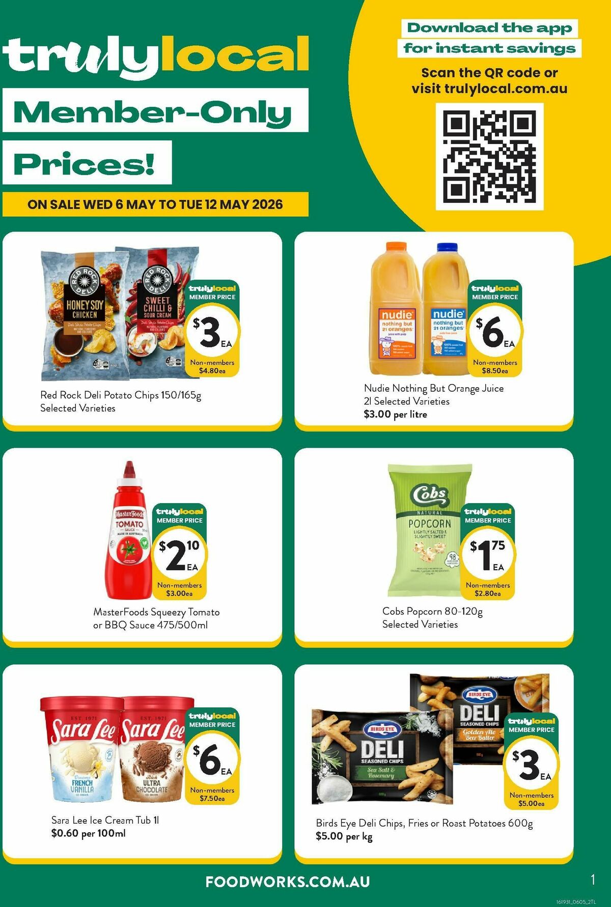 FoodWorks Member Only Prices! Catalogues from 6 May