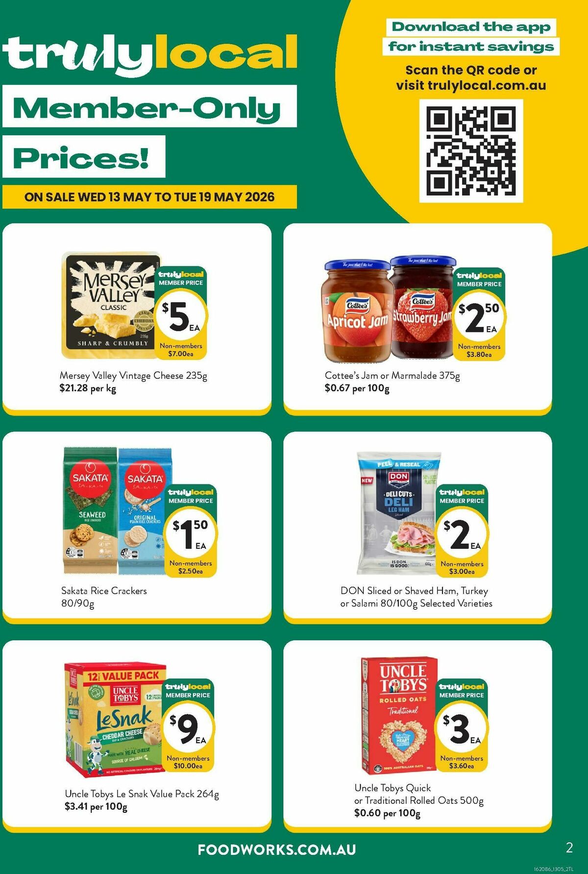 FoodWorks Member Only Prices! Catalogues from 13 May