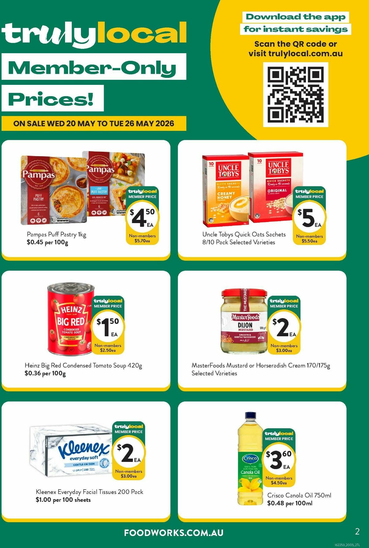 FoodWorks Member Only Prices! Catalogues from 20 May