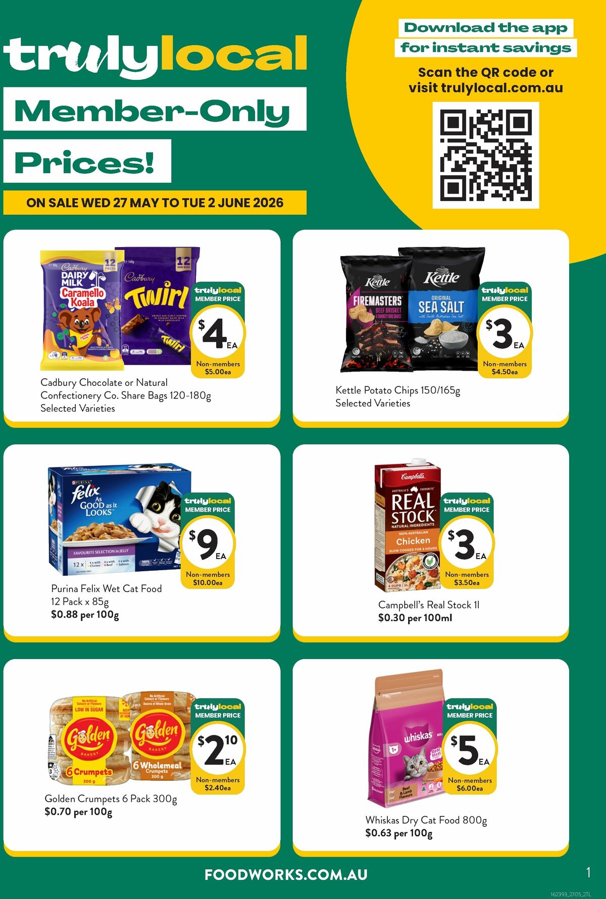 FoodWorks Member Only Prices! Catalogues from 27 May