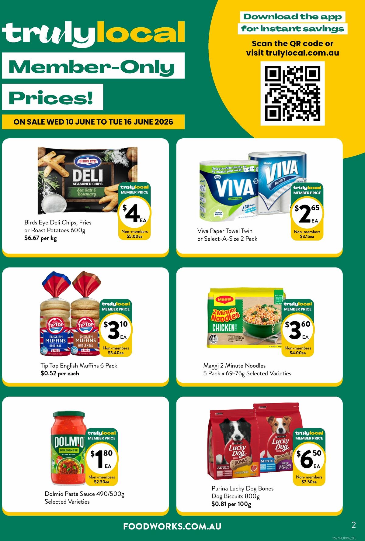 FoodWorks Member Only Prices! Catalogues from 10 June