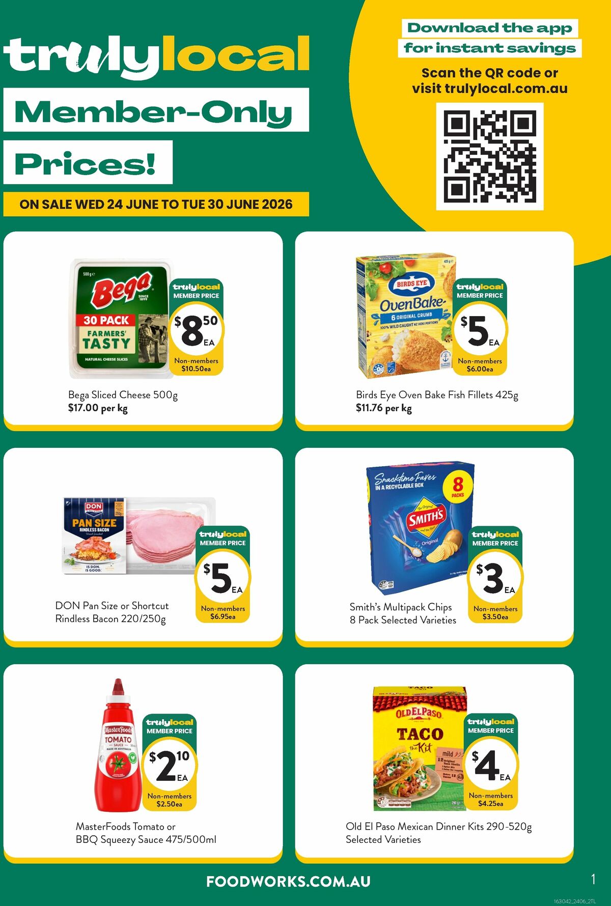 FoodWorks Member Only Prices! Catalogues from 24 June