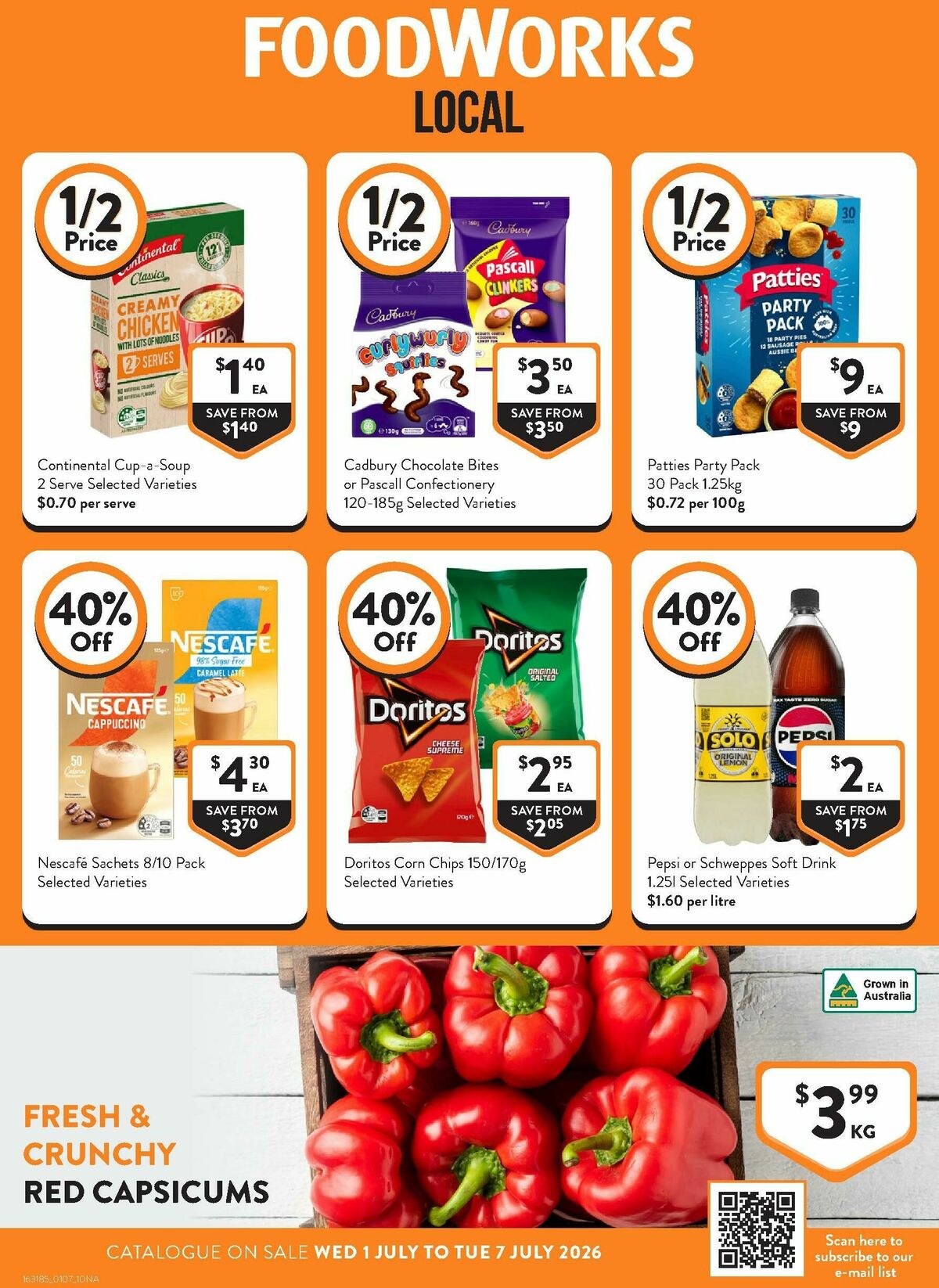 FoodWorks Catalogues from 1 July