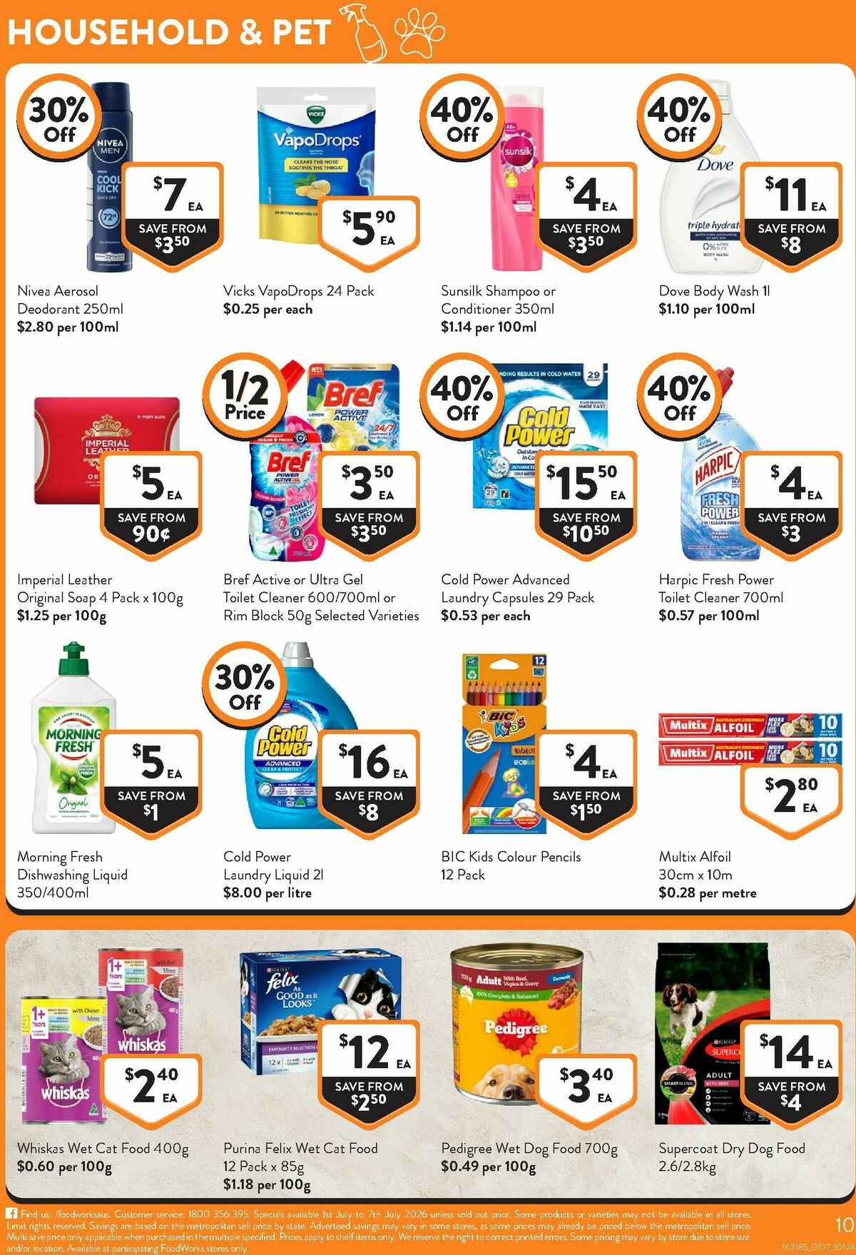 FoodWorks Catalogues from 1 July