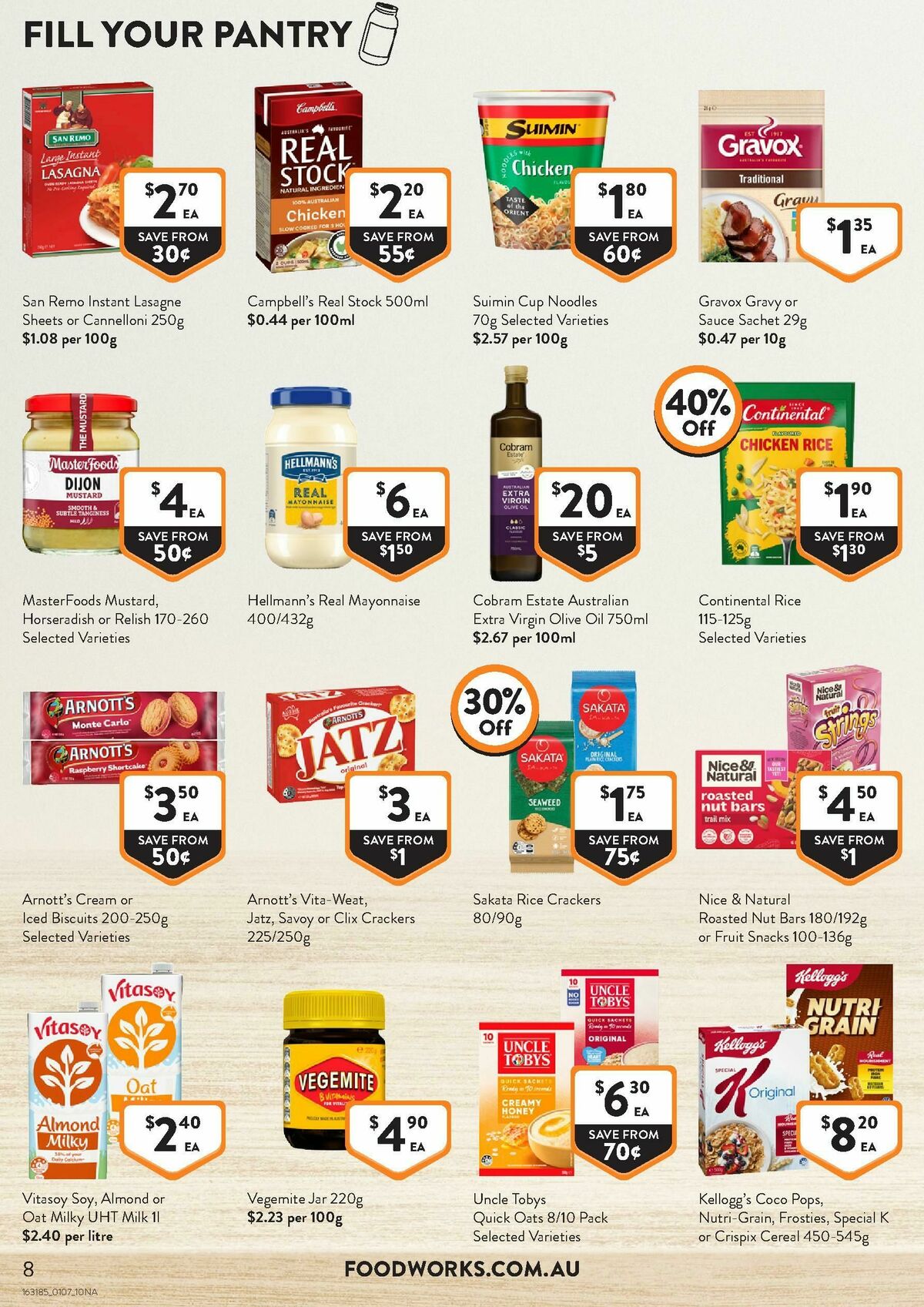 FoodWorks Catalogues from 1 July