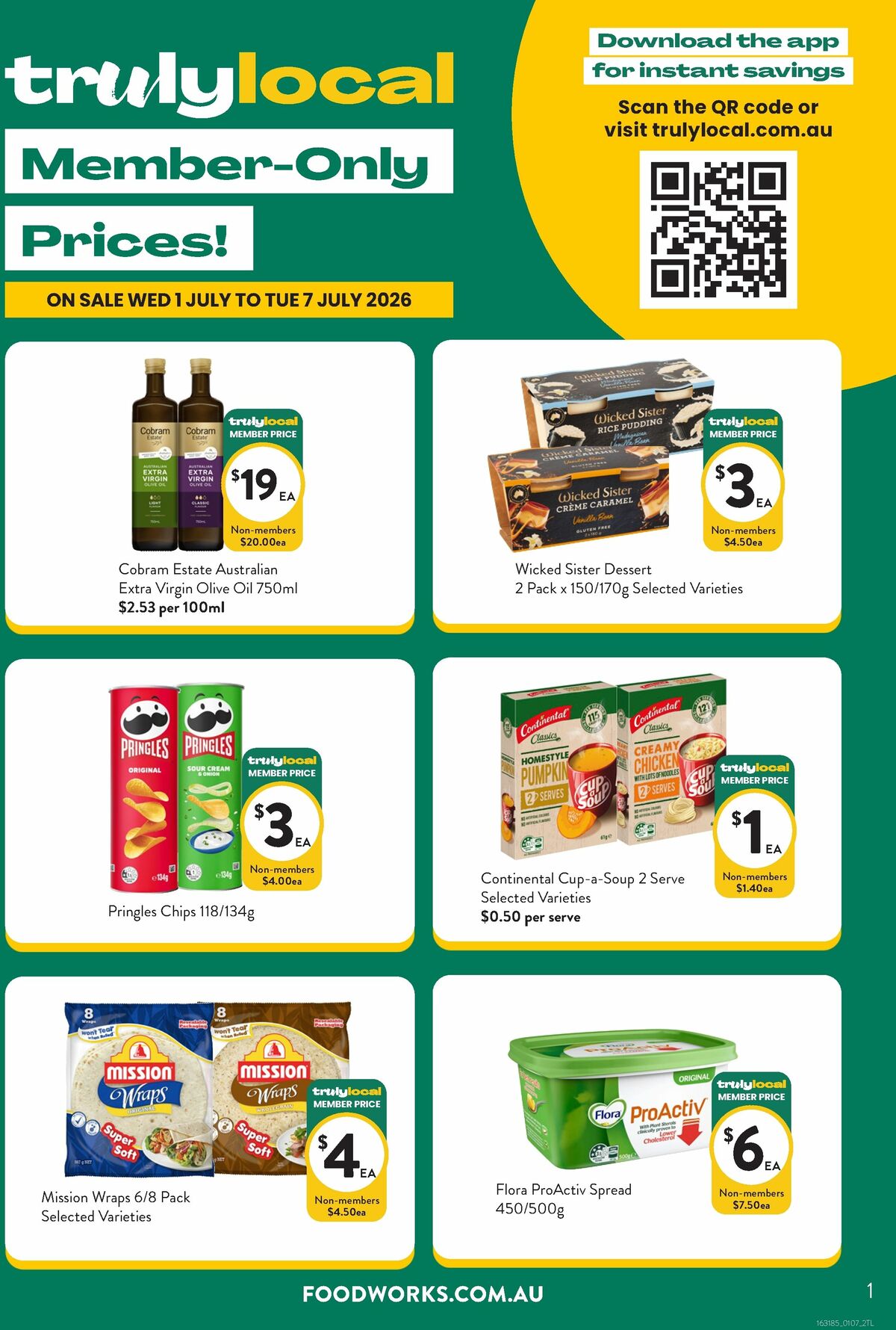 FoodWorks Member Only Prices! Catalogues from 1 July