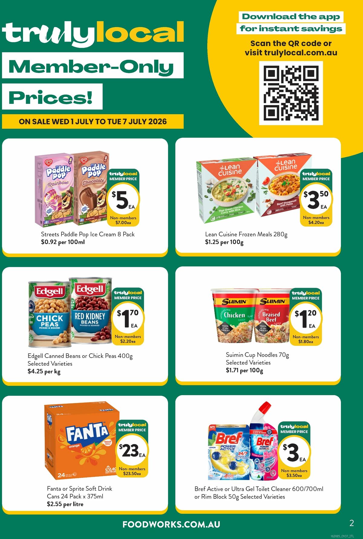 FoodWorks Member Only Prices! Catalogues from 1 July