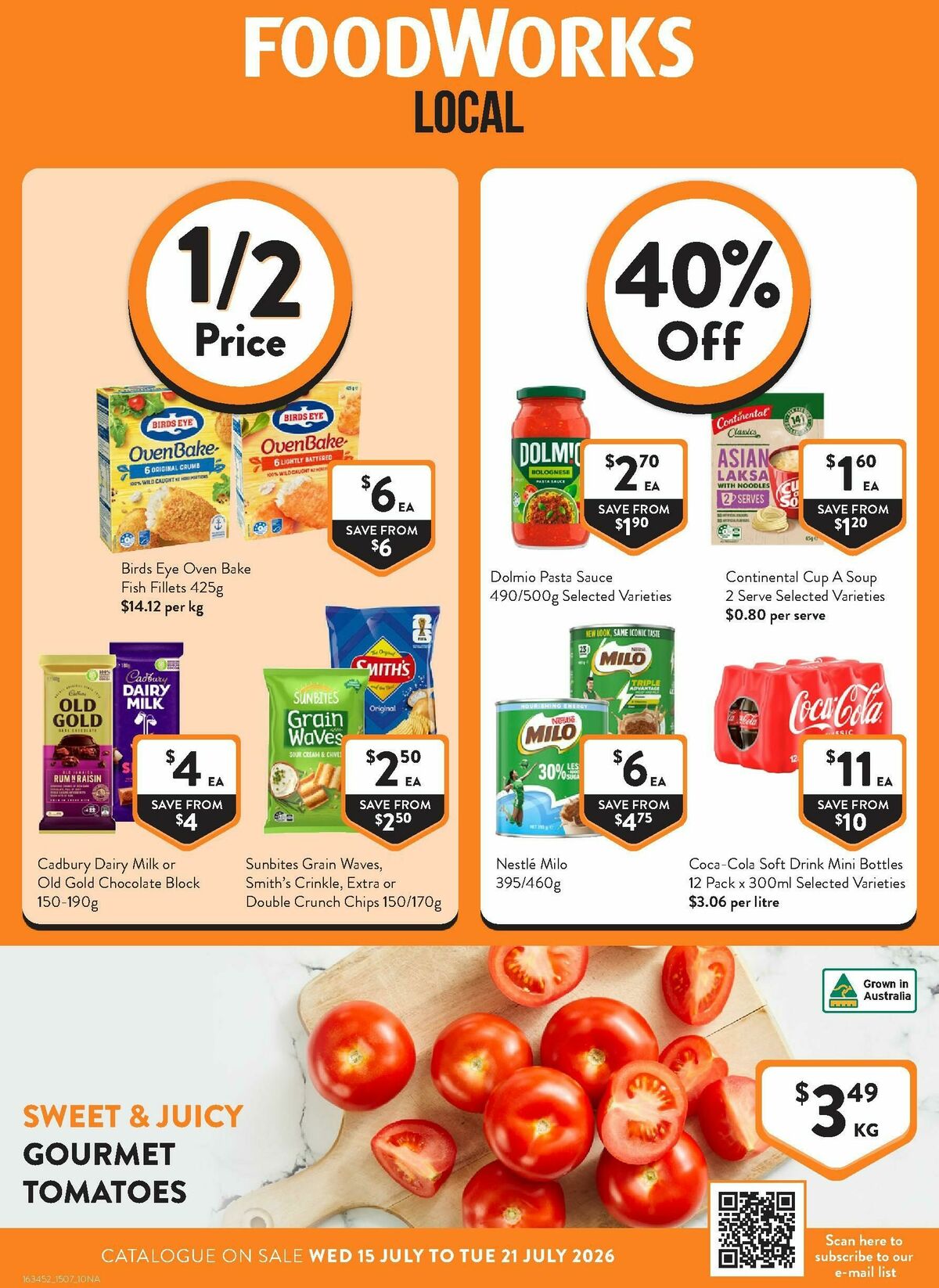FoodWorks Catalogues from 15 July