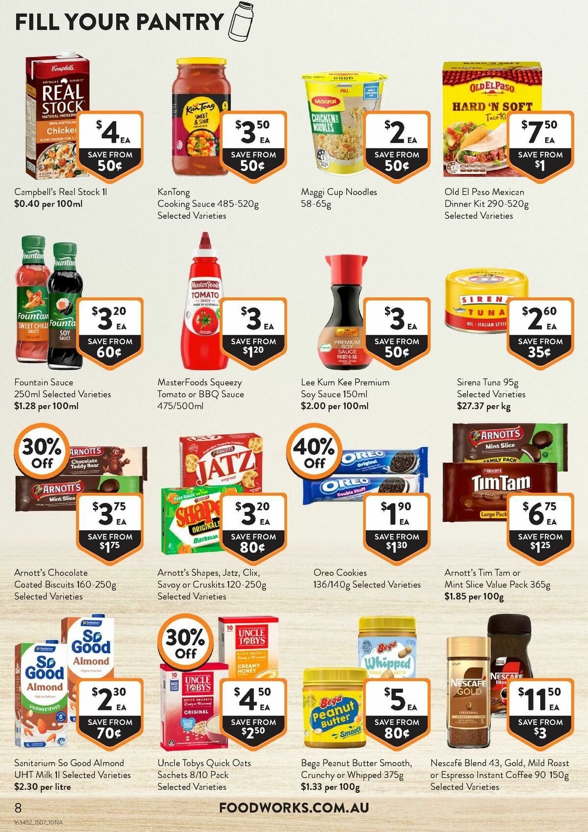 FoodWorks Catalogues from 15 July