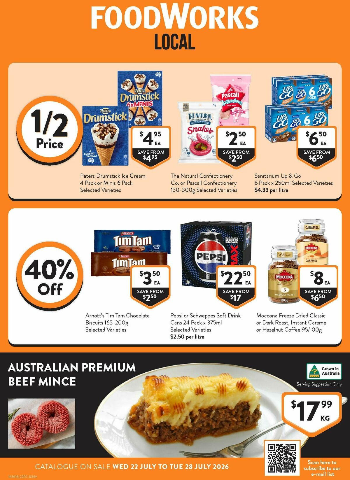 FoodWorks Catalogues from 22 July