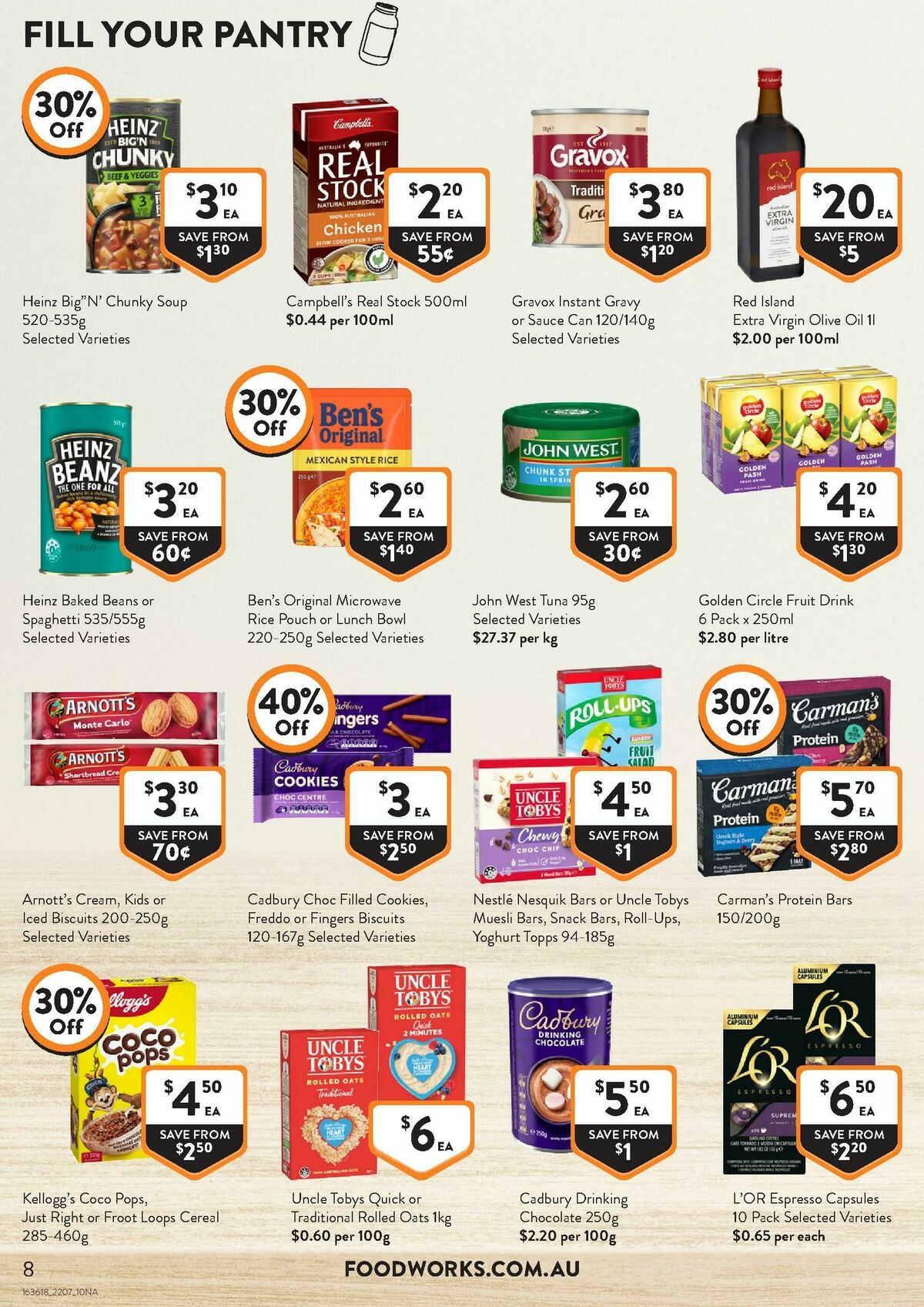 FoodWorks Catalogues from 22 July