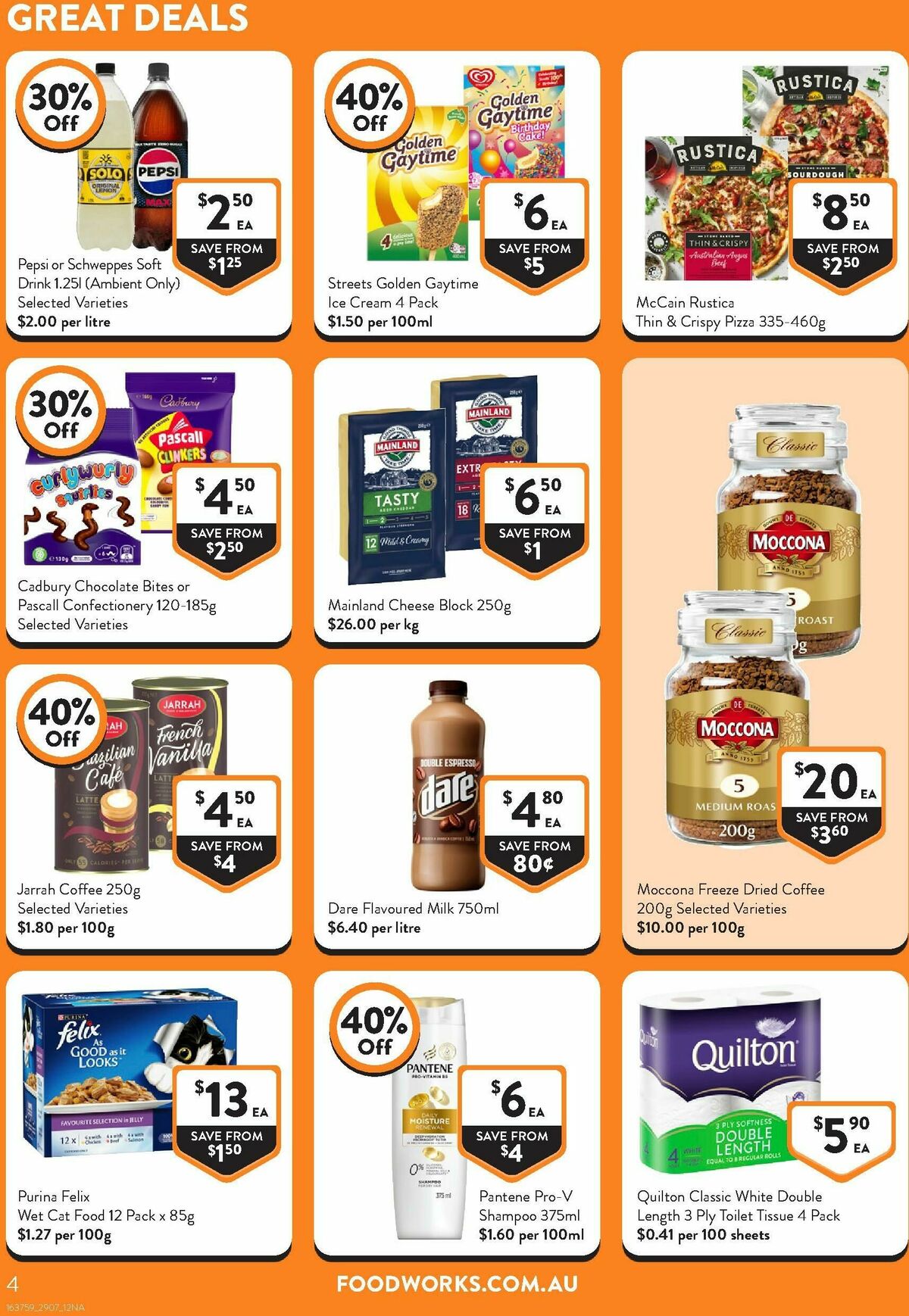 FoodWorks Catalogues from 29 July