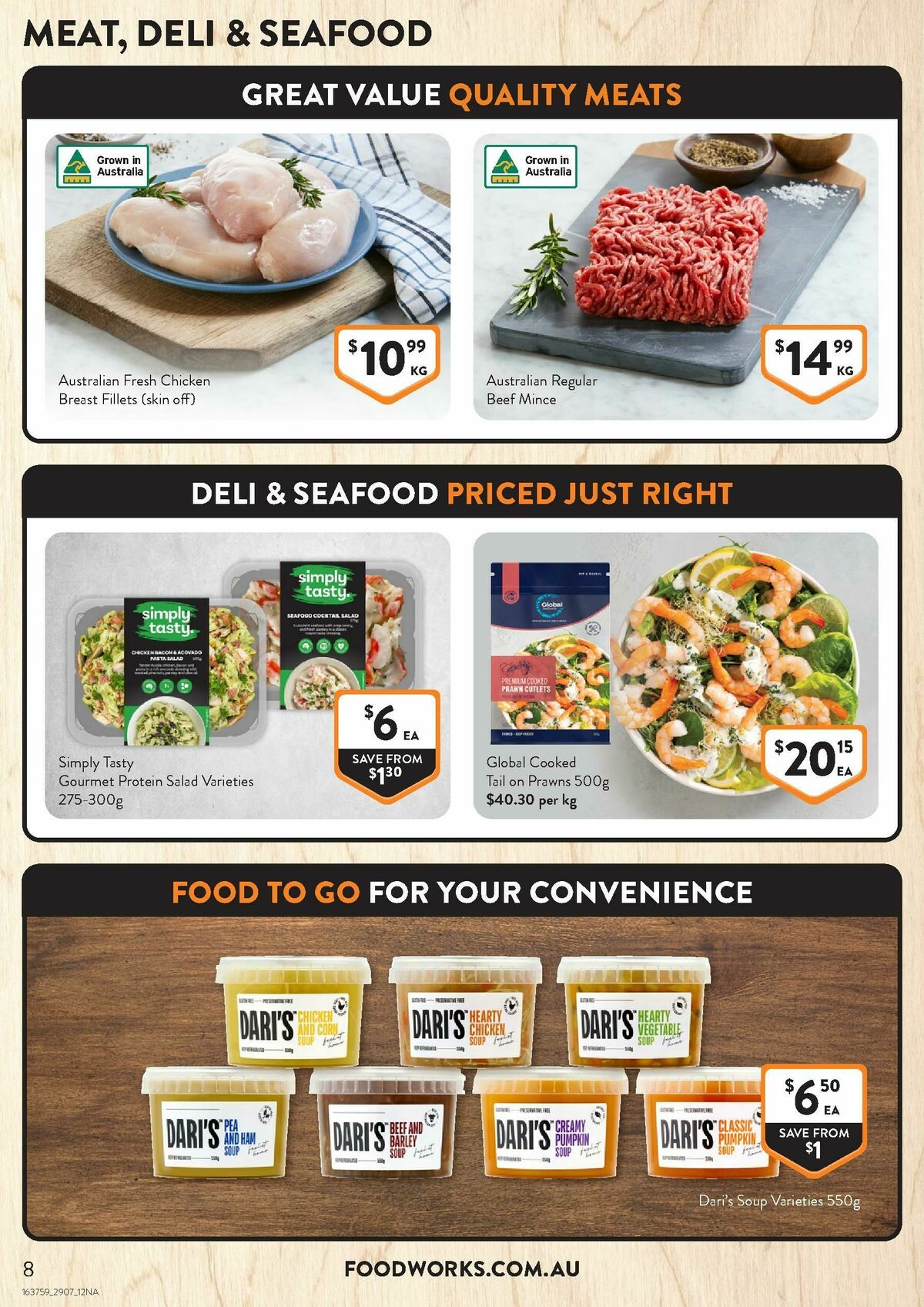 FoodWorks Catalogues from 29 July