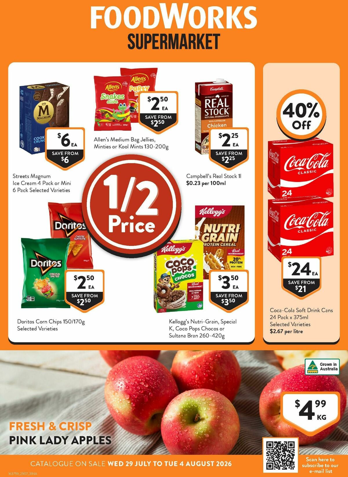 FoodWorks Supermarket Catalogues from 29 July