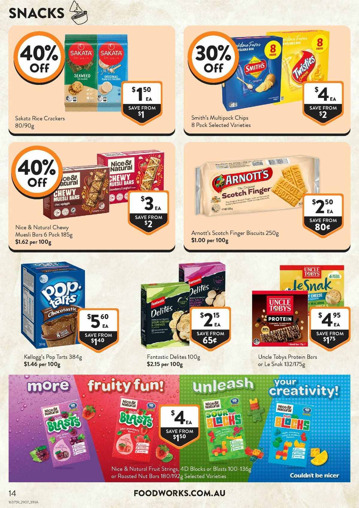 FoodWorks Supermarket Catalogues from 29 July