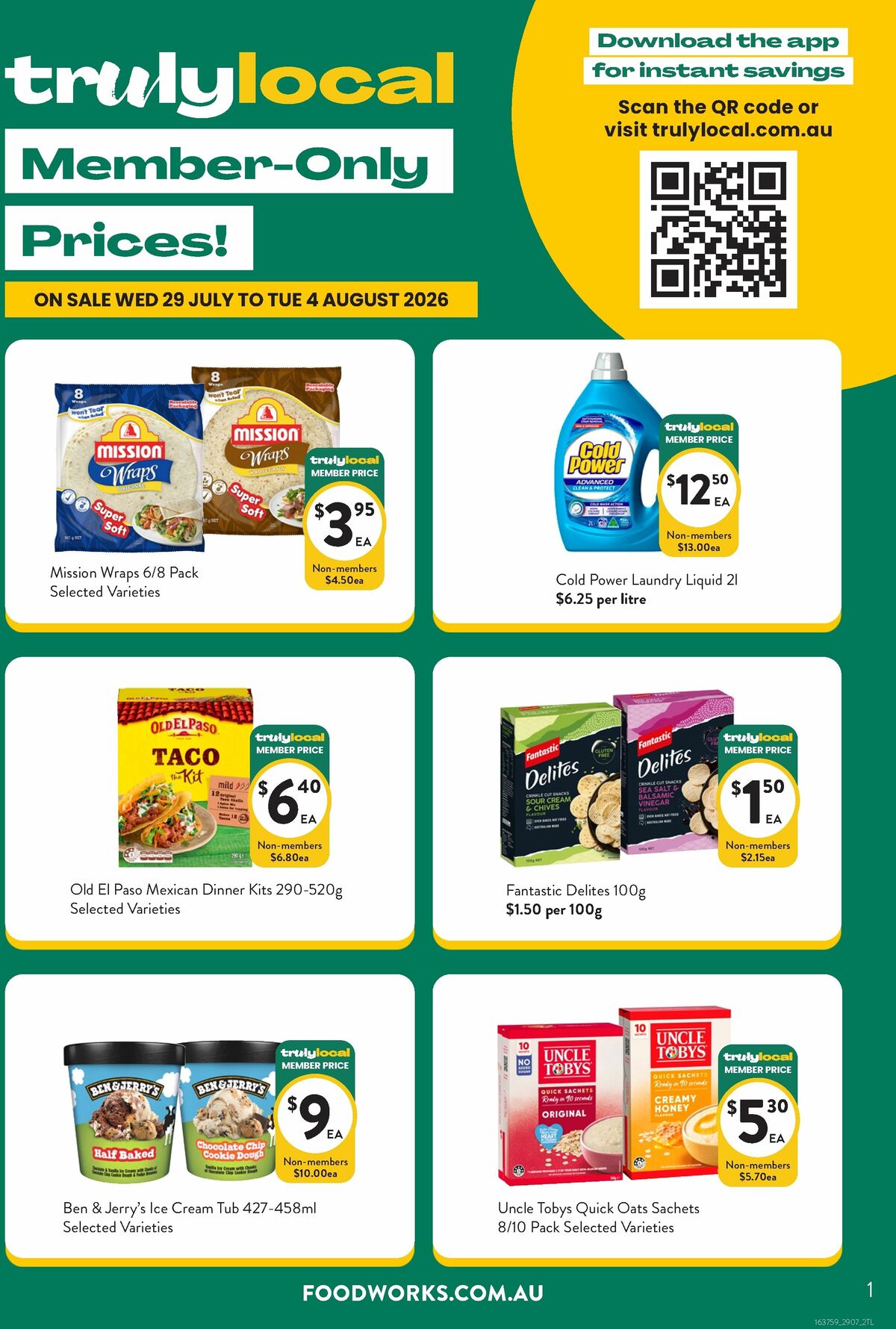 FoodWorks Member Only Prices! Catalogues from 29 July