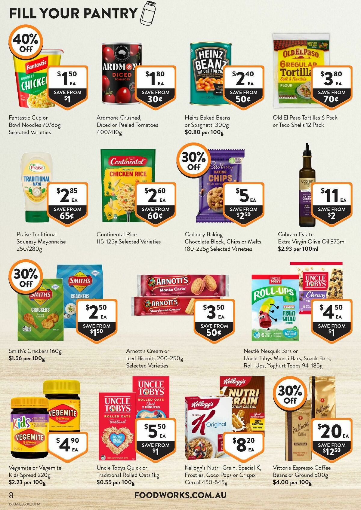 FoodWorks Catalogues from 5 August