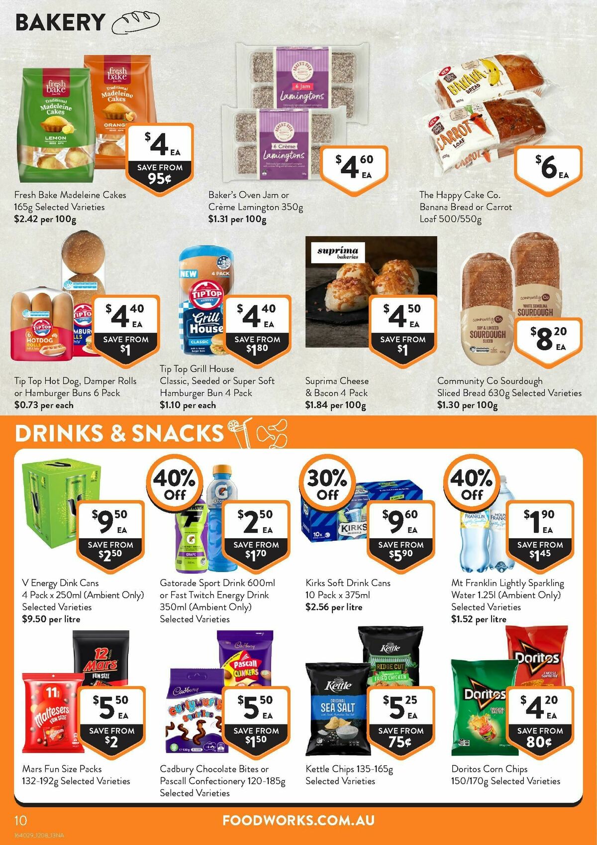 FoodWorks Catalogues from 12 August