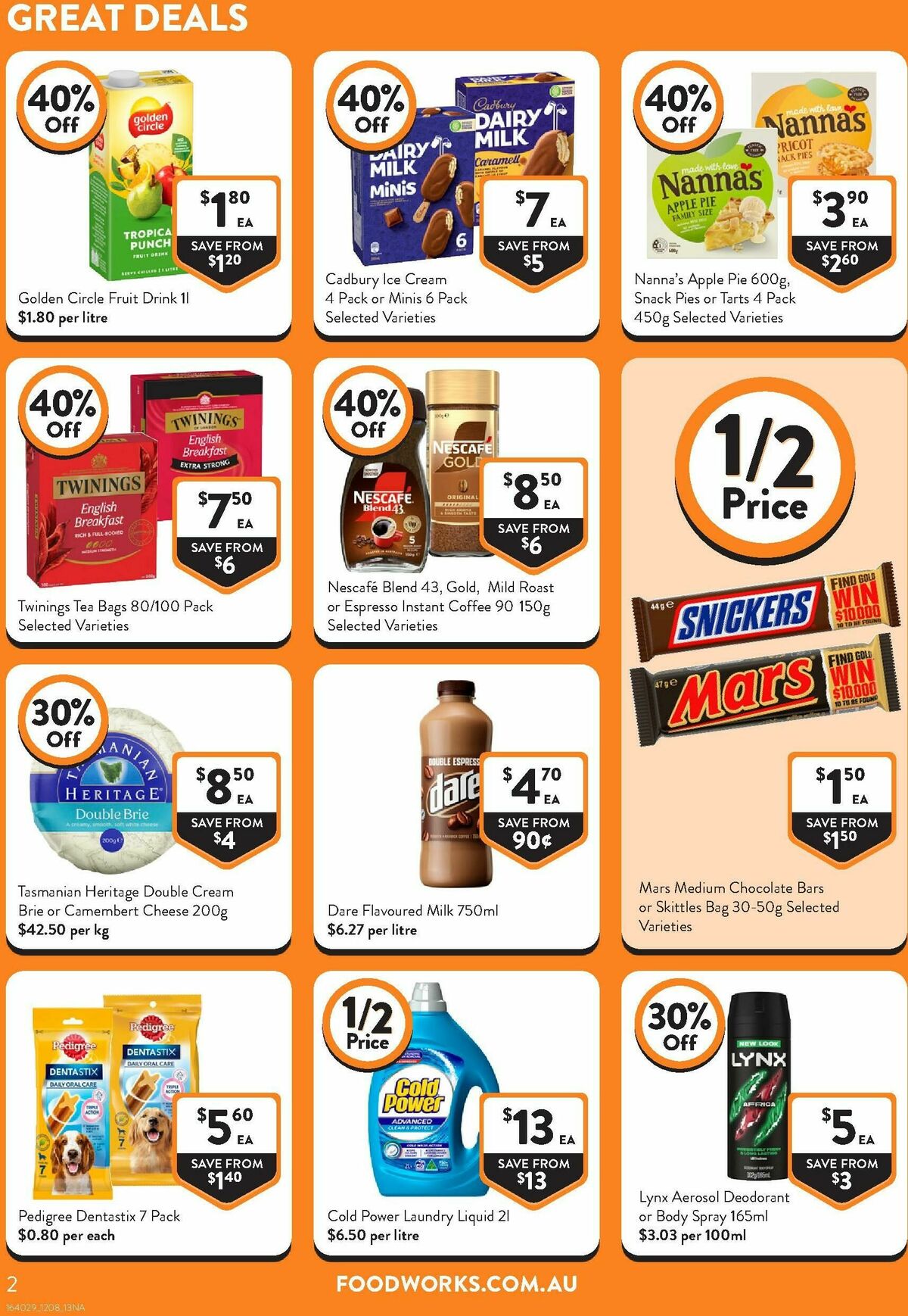 FoodWorks Catalogues from 12 August