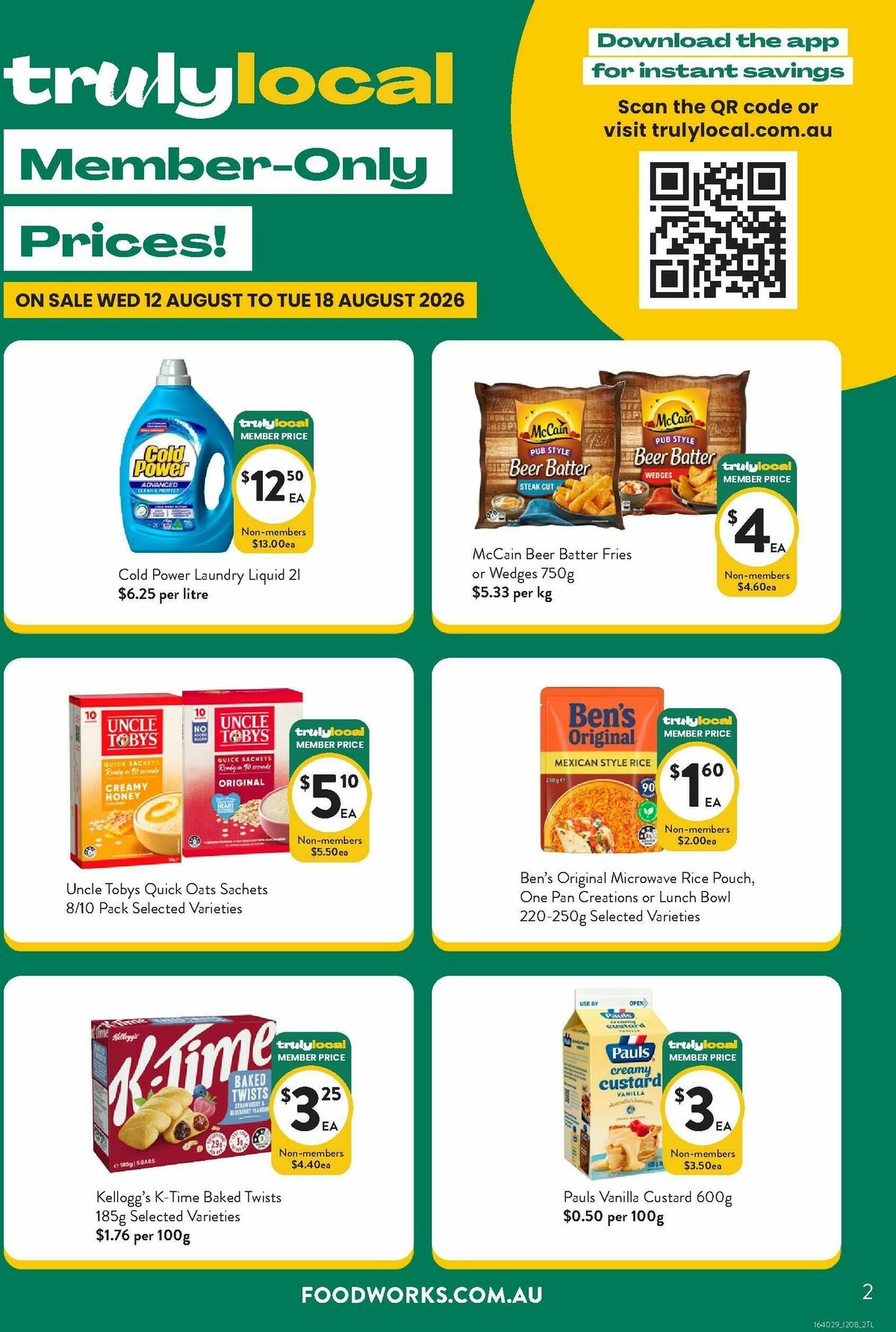 FoodWorks Member Only Prices! Catalogues from 12 August