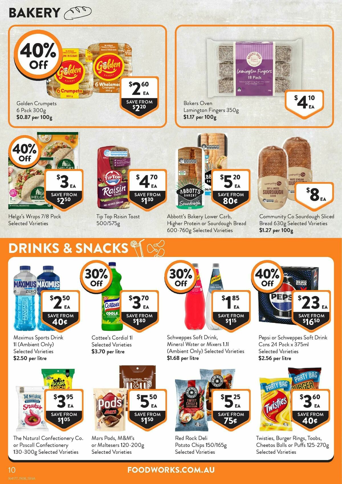 FoodWorks Catalogues from 19 August