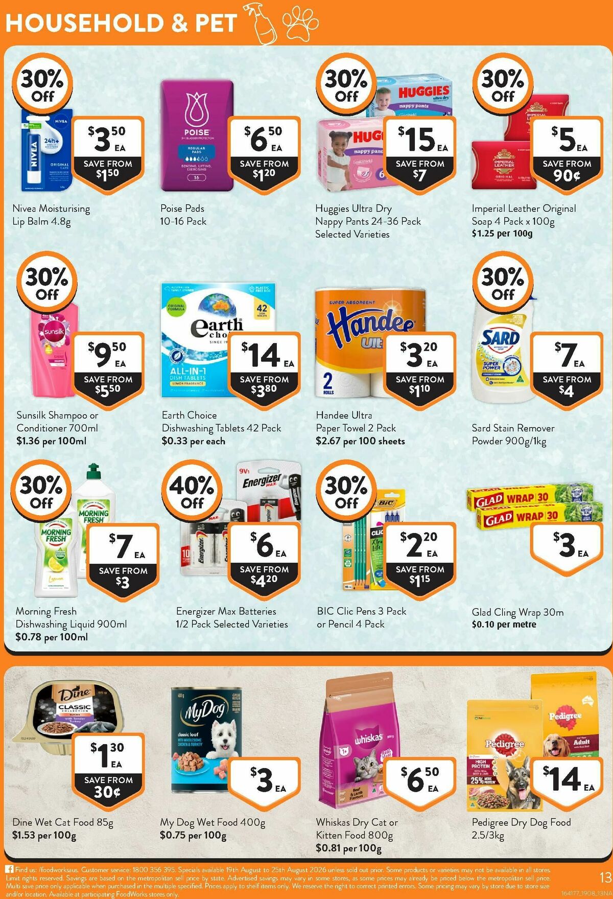FoodWorks Catalogues from 19 August
