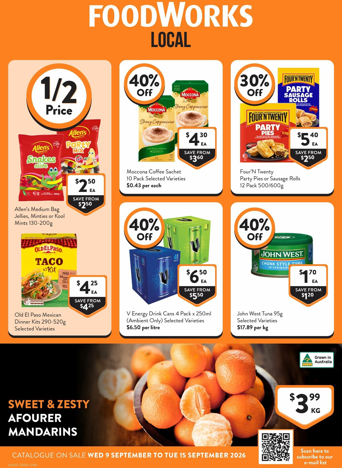 FoodWorks Catalogues from 9 September