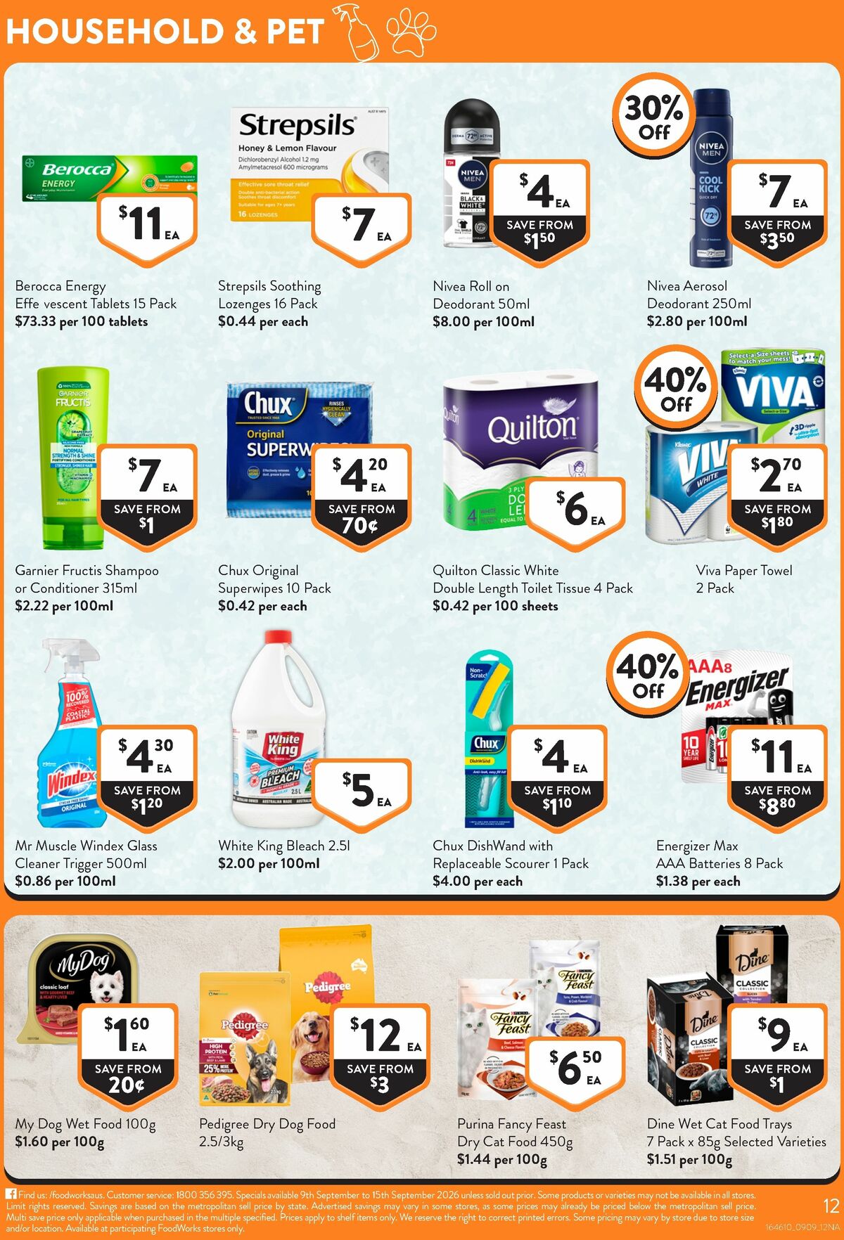 FoodWorks Catalogues from 9 September
