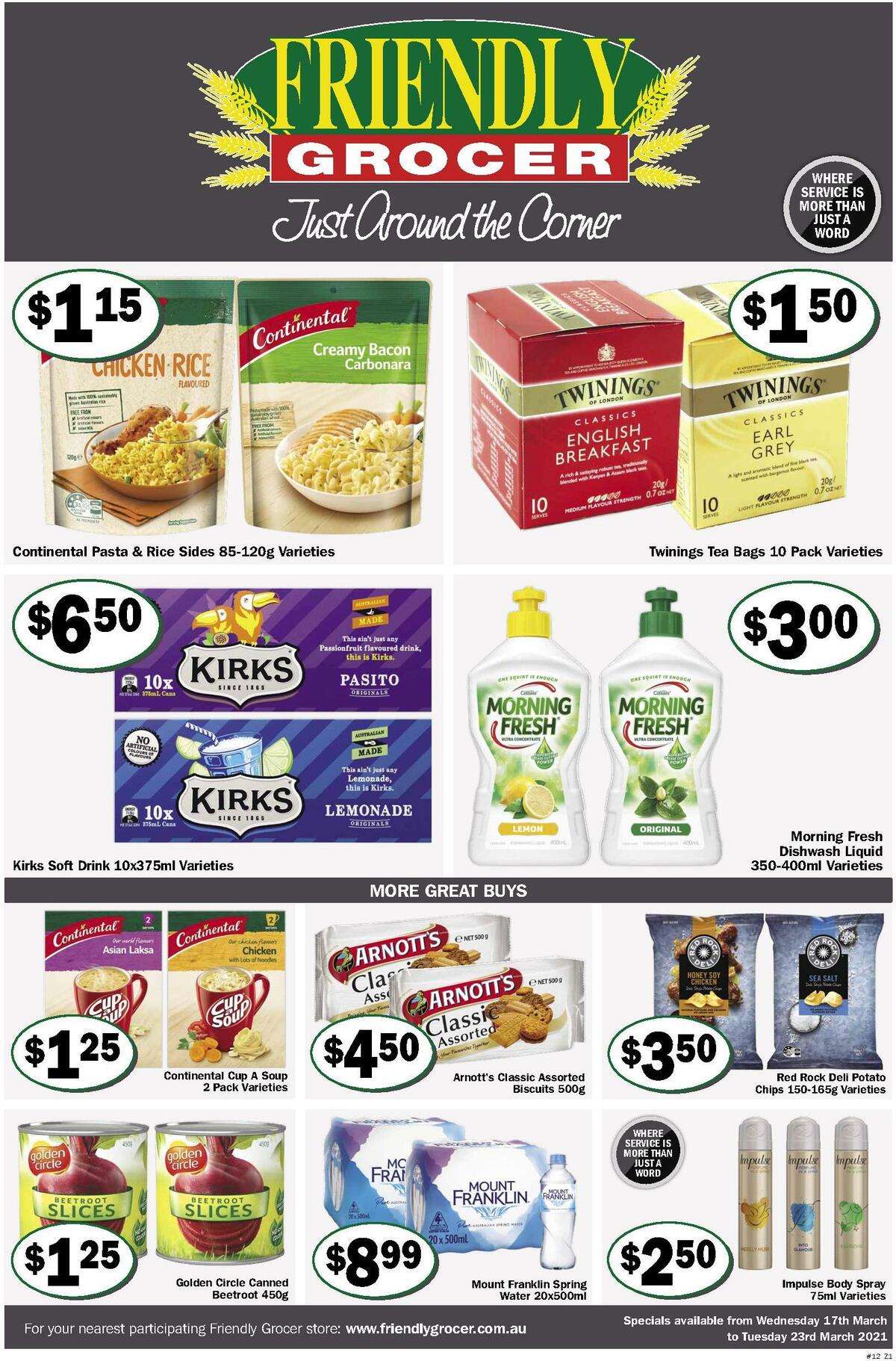 Friendly Grocer Catalogues from 17 March