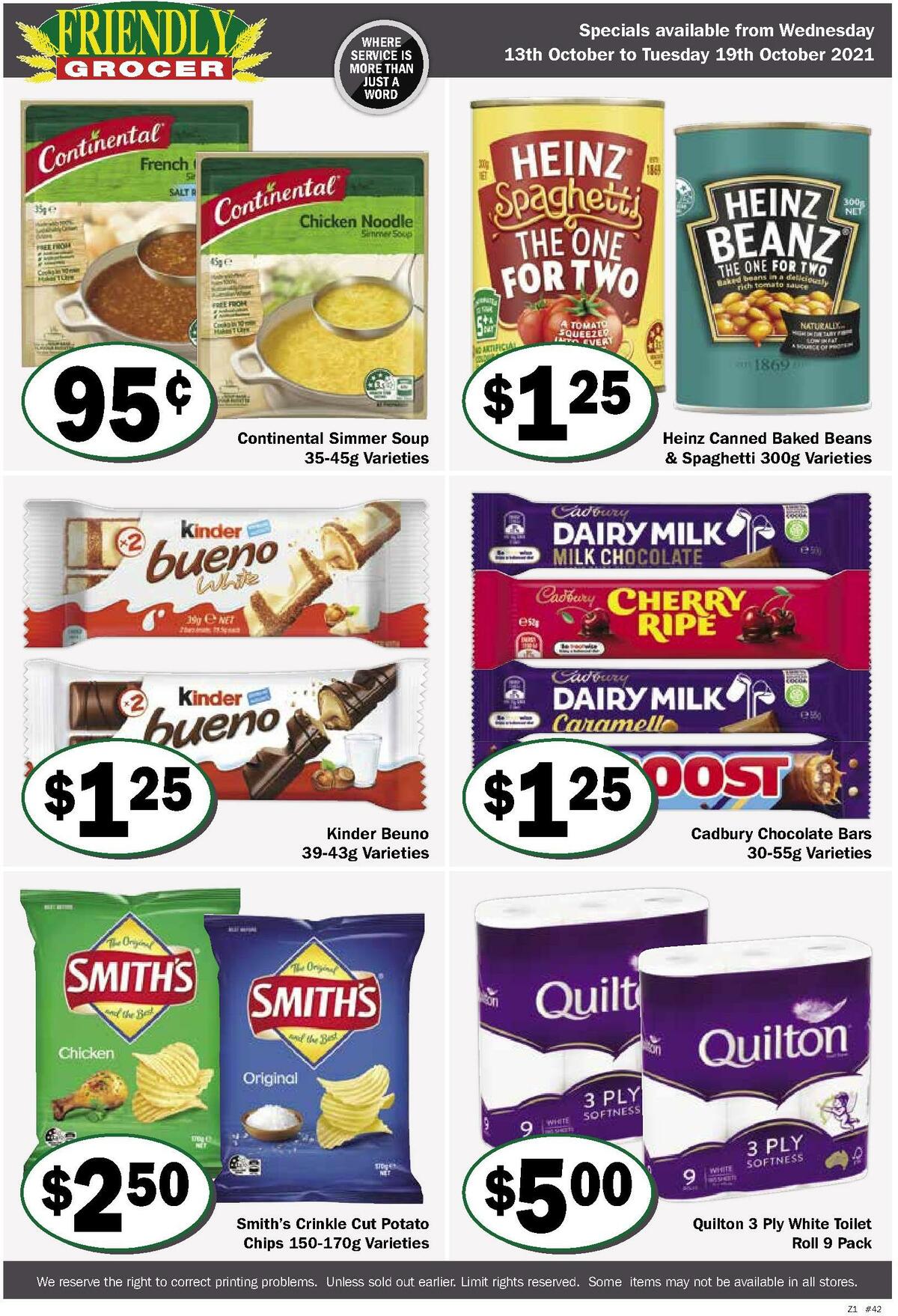 Friendly Grocer Catalogues from 13 October