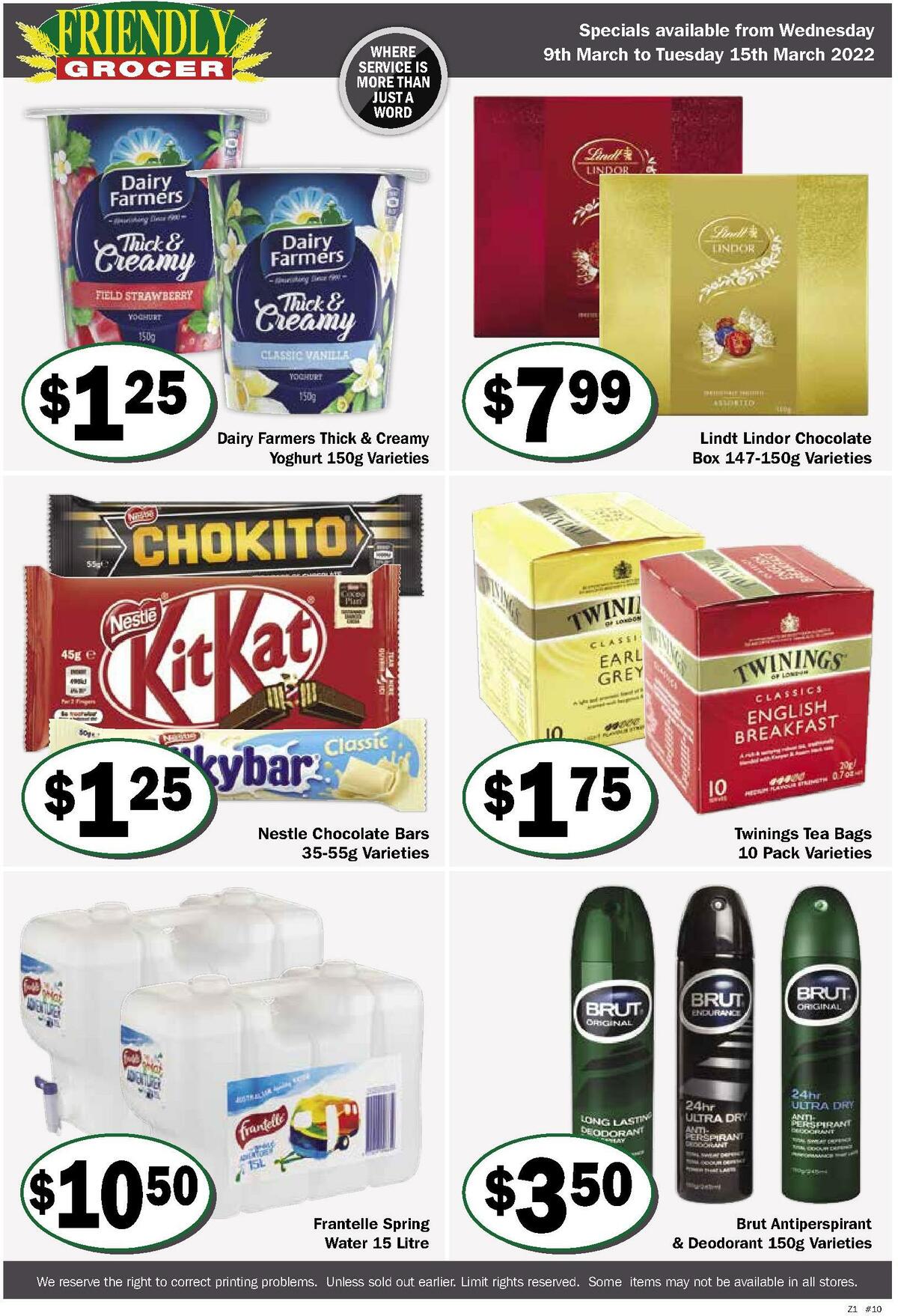 Friendly Grocer Catalogues from 9 March