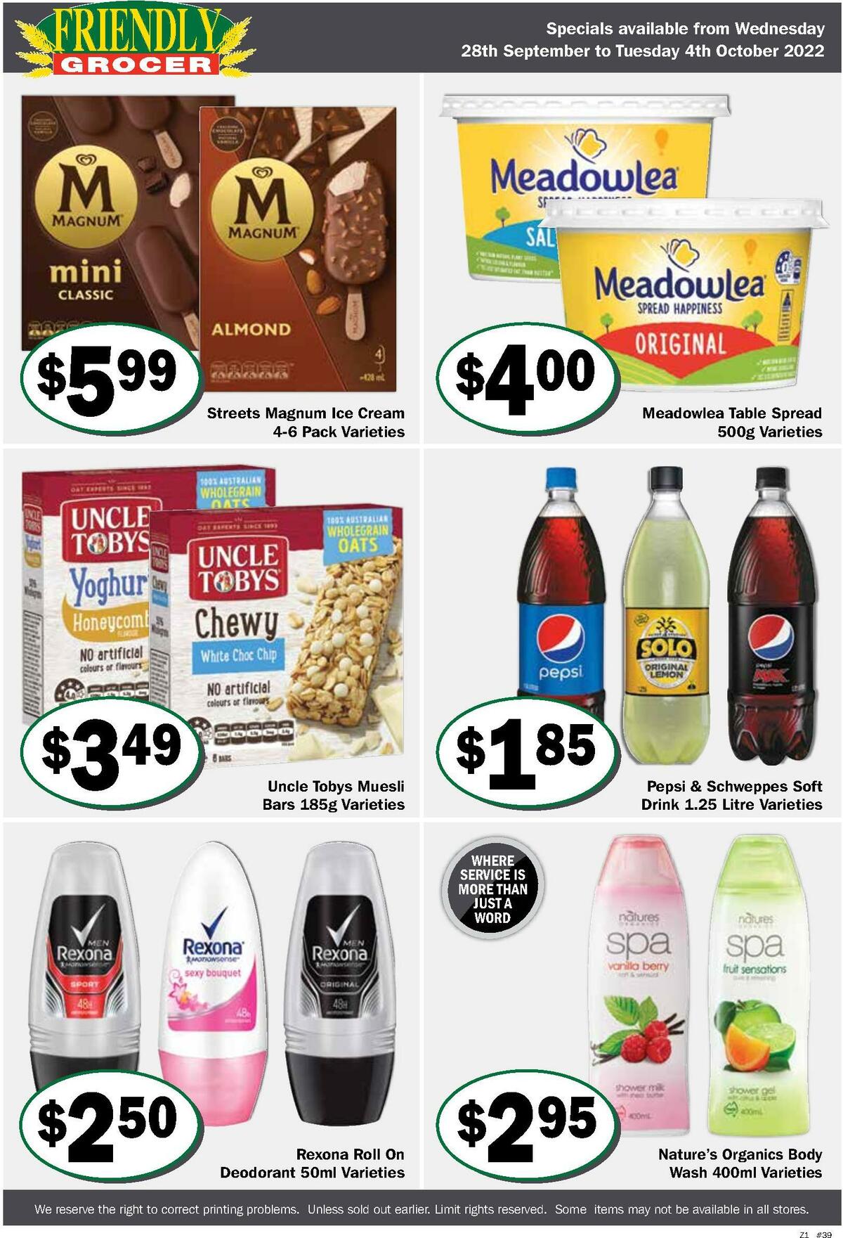 Friendly Grocer Catalogues from 28 September