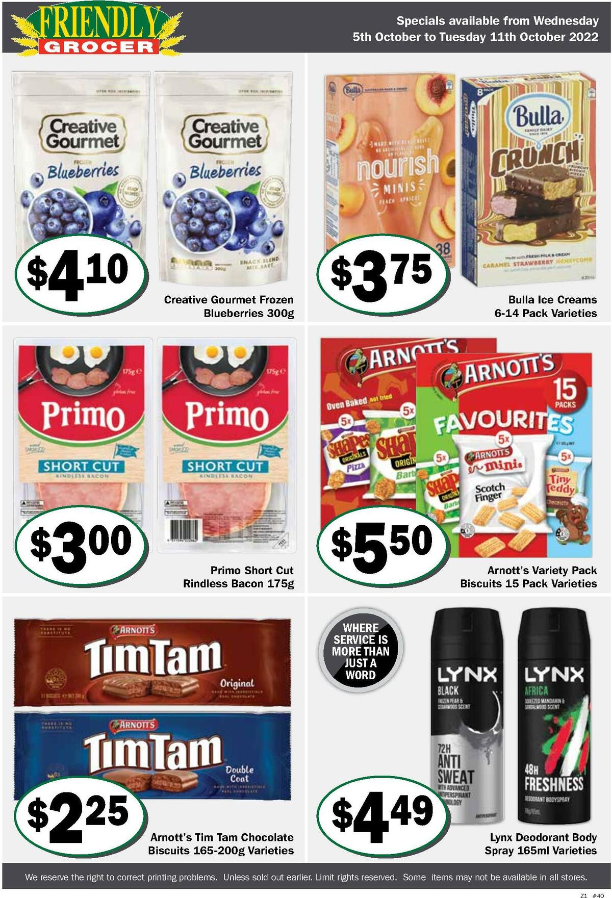 Friendly Grocer Catalogues from 5 October