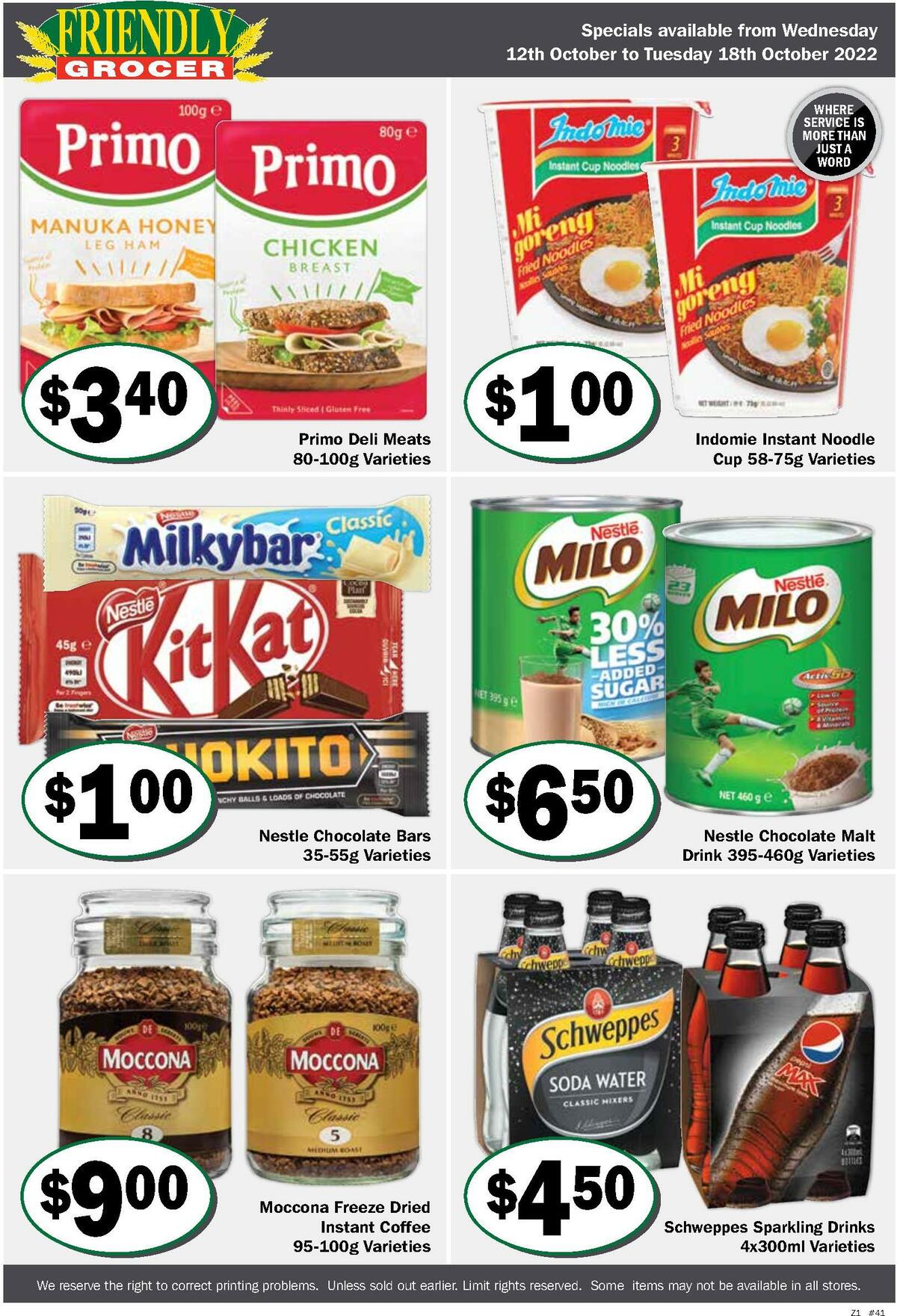 Friendly Grocer Catalogues from 12 October