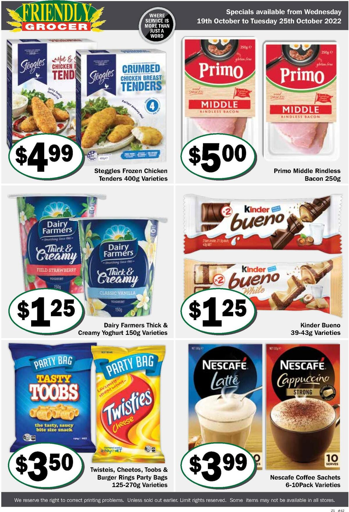 Friendly Grocer Catalogues from 19 October