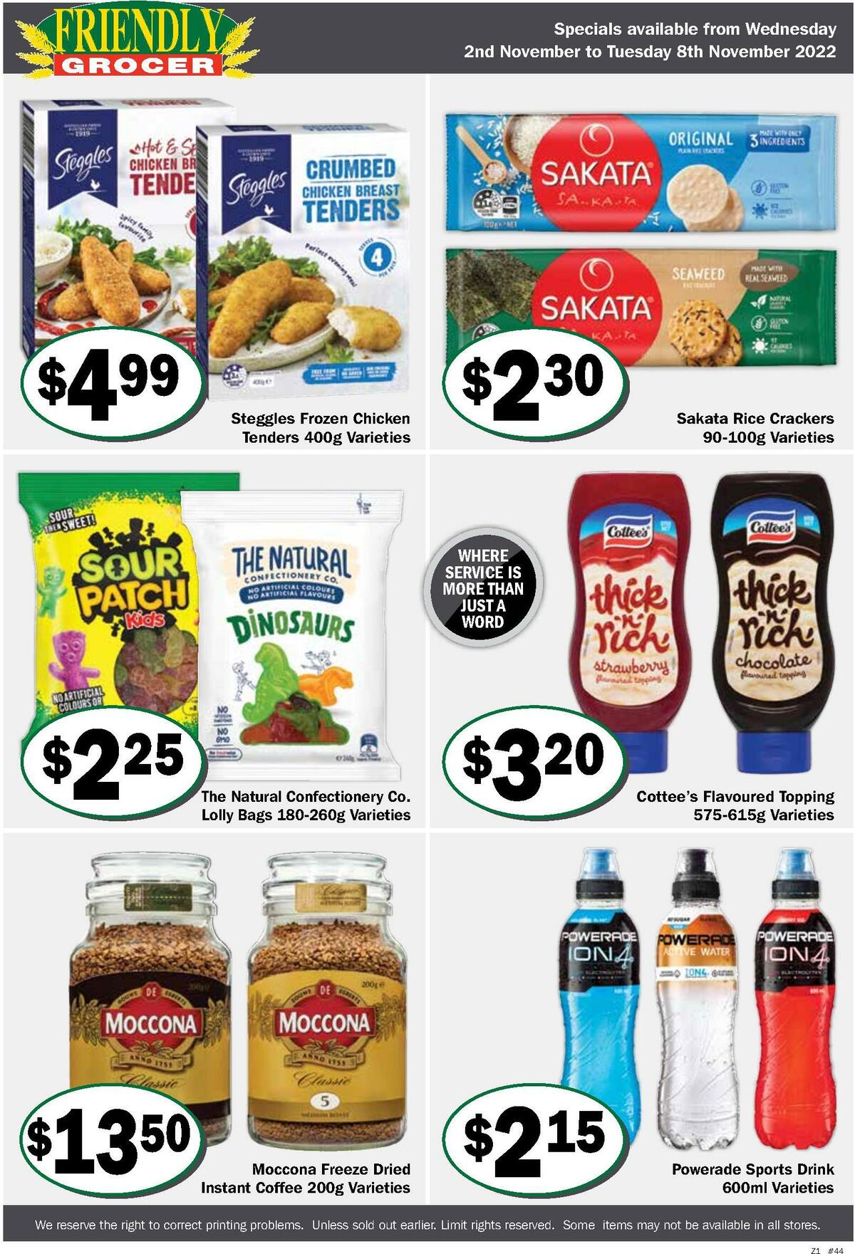 Friendly Grocer Catalogues from 2 November