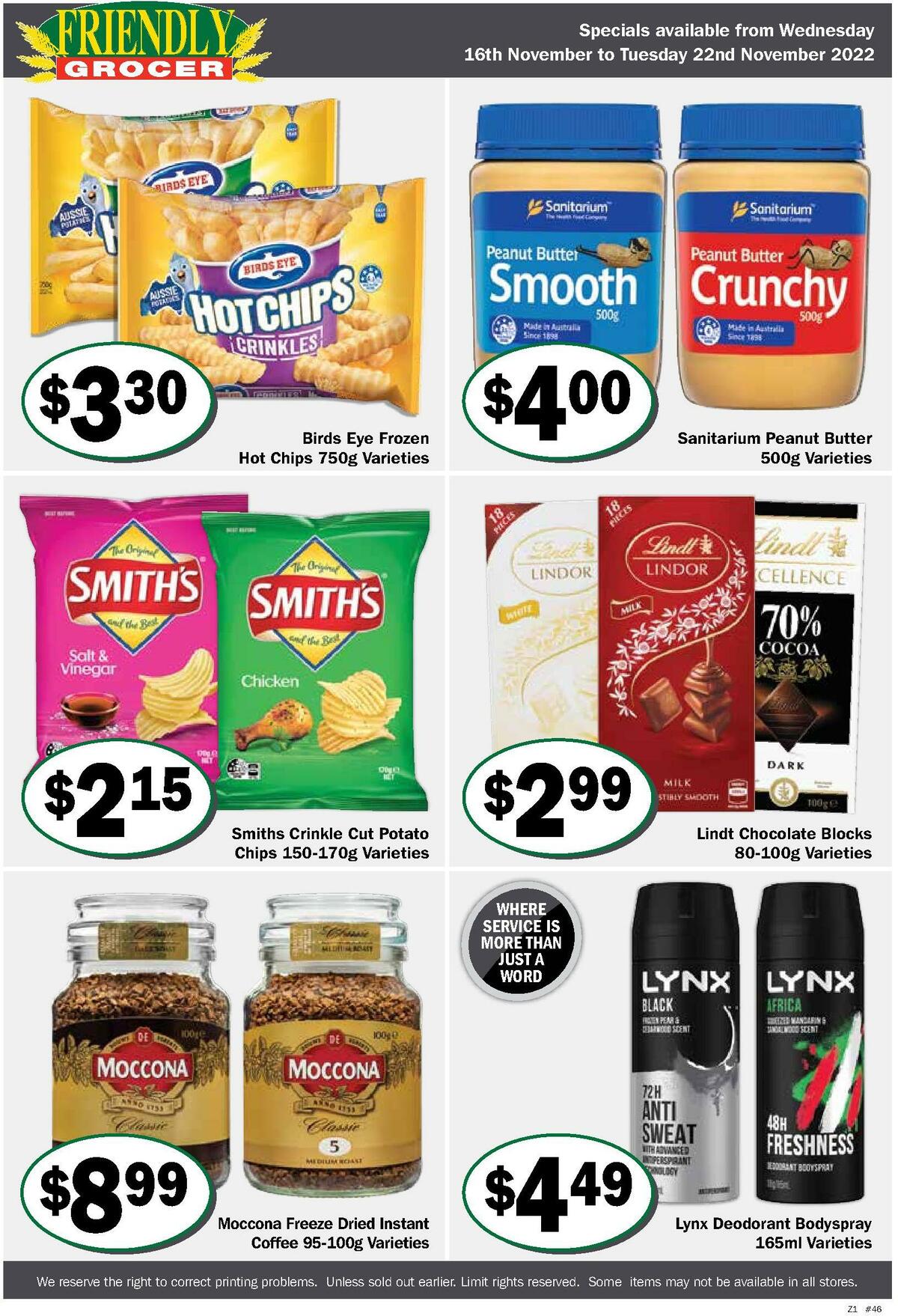 Friendly Grocer Catalogues from 16 November