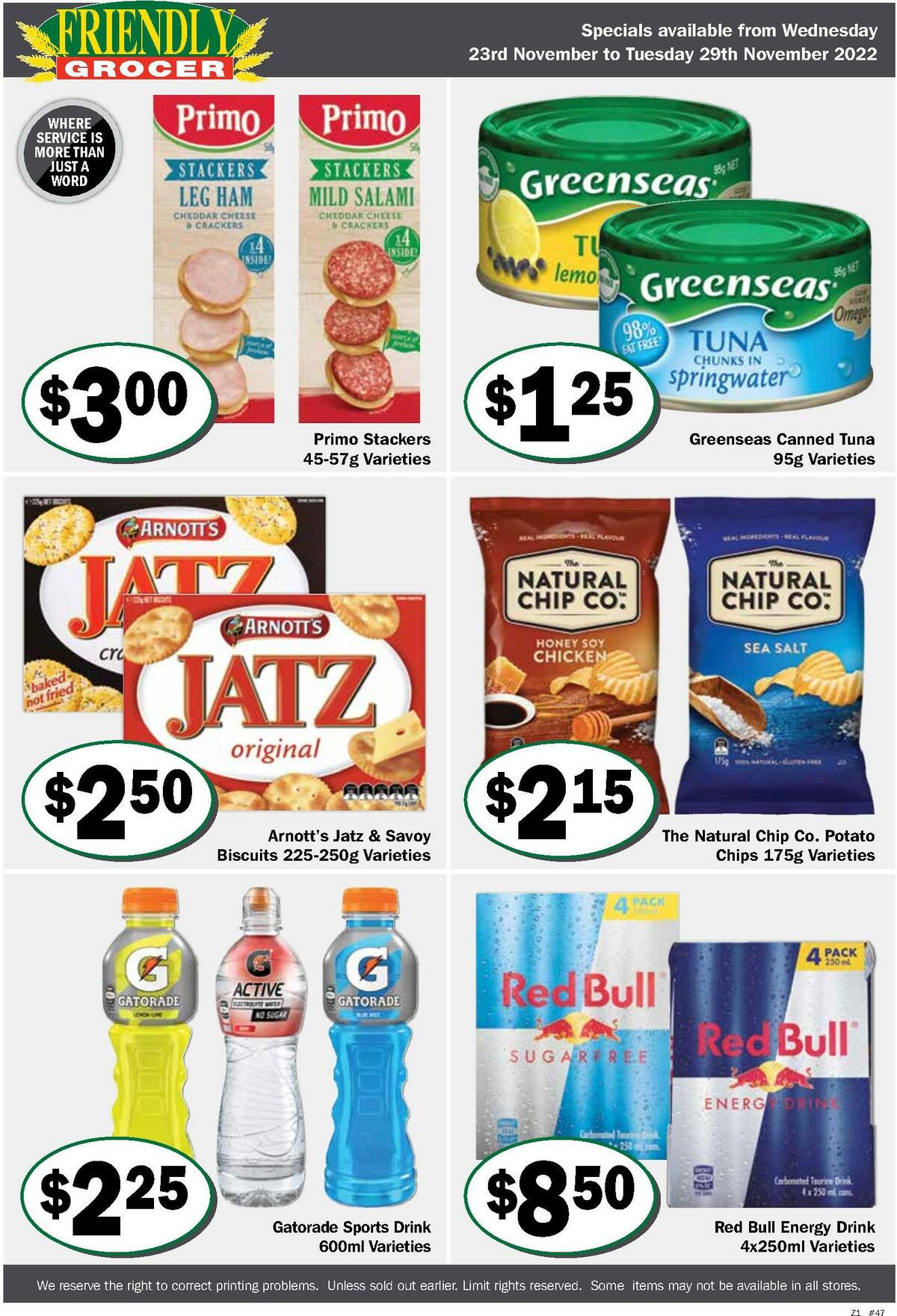 Friendly Grocer Catalogues from 23 November