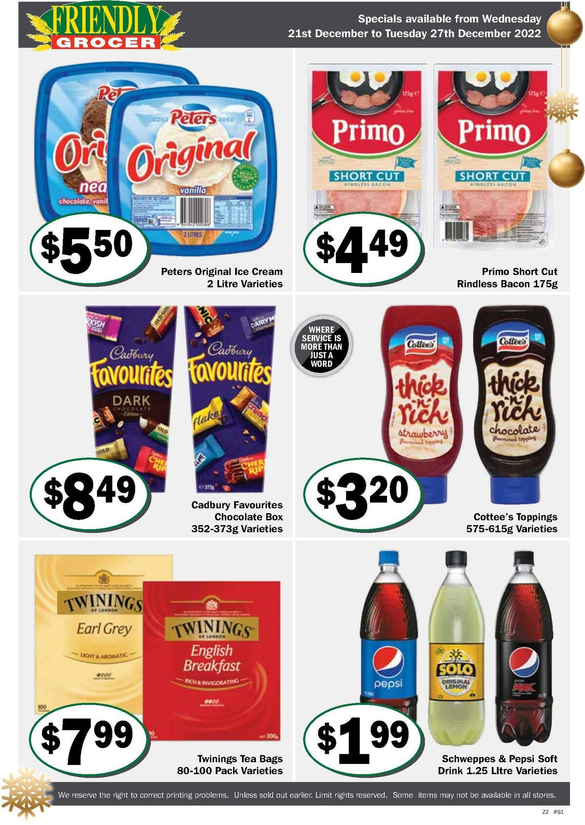 Friendly Grocer Catalogues from 21 December