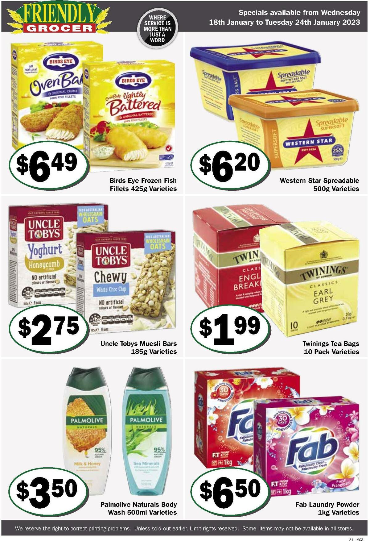 Friendly Grocer Catalogues from 18 January