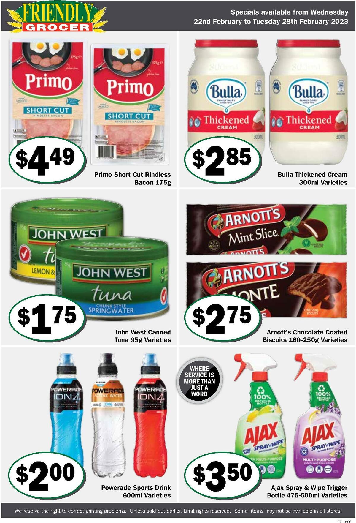 Friendly Grocer Catalogues from 22 February